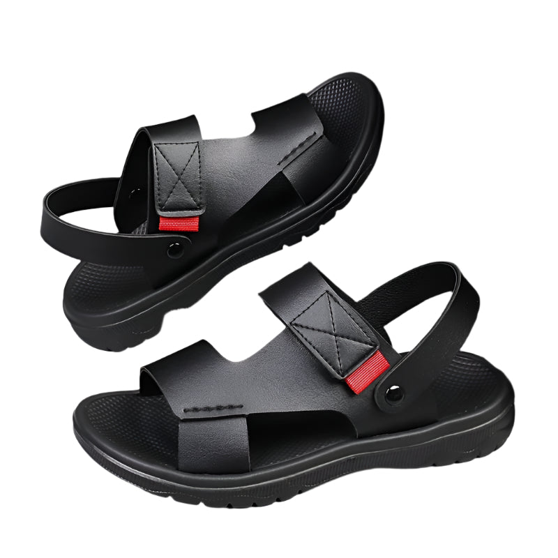 Comfy Non Slip Men's Solid Colour Open Toe Breathable Sandals