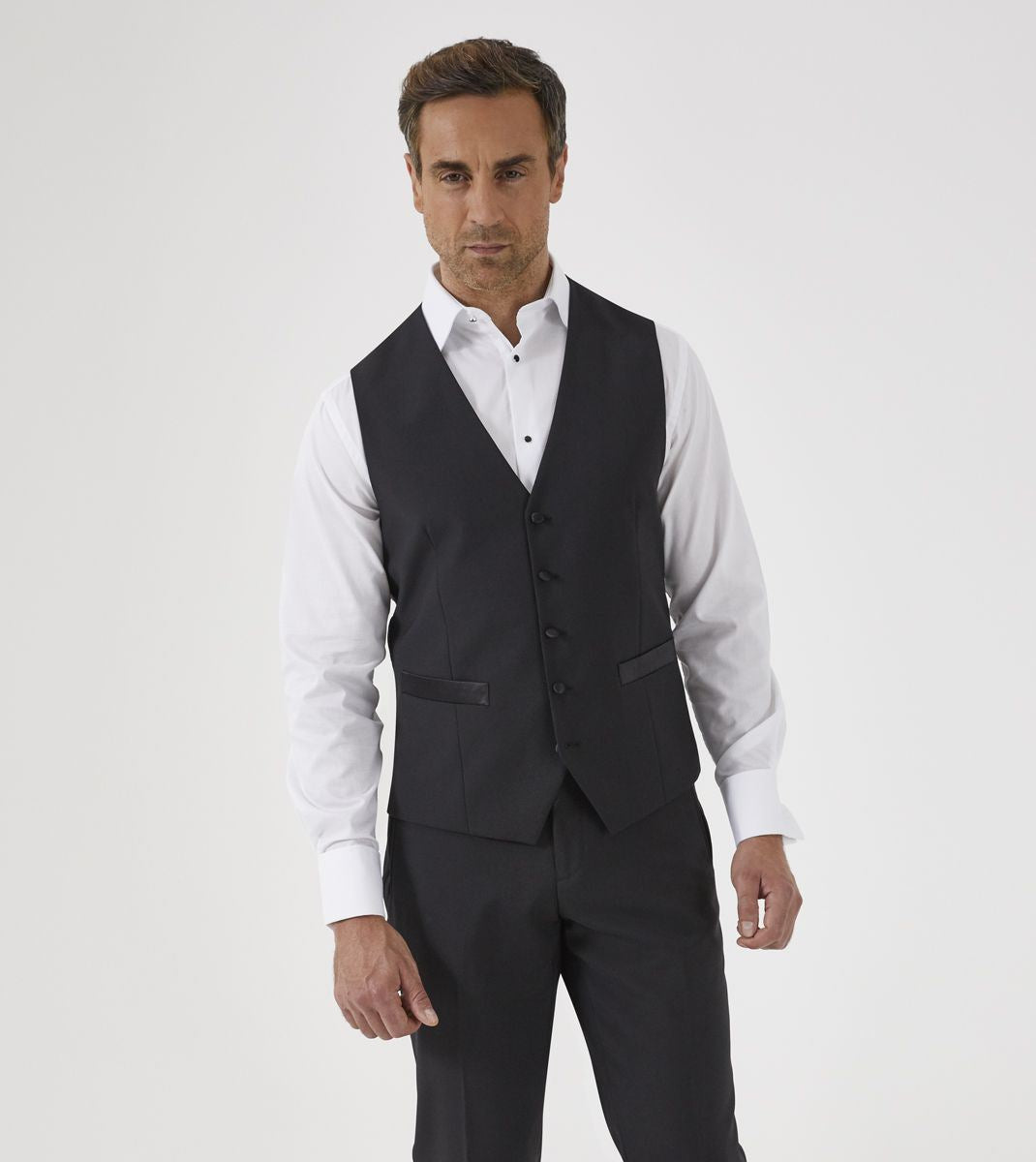 Skopes Latimer Dinner Suit Waistcoat For Men's in Black, 34R to 72R