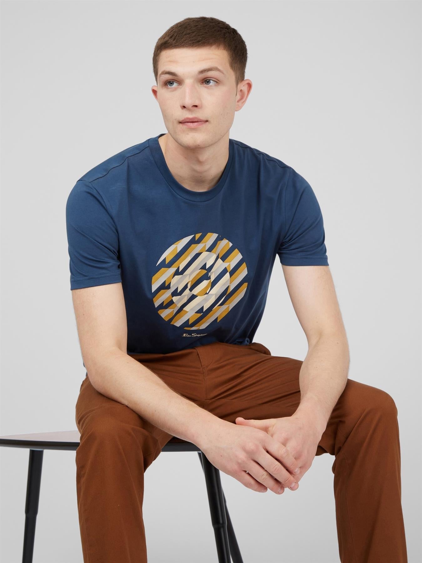 Ben Sherman Original Abstract Target Tee in 2XL-5XL