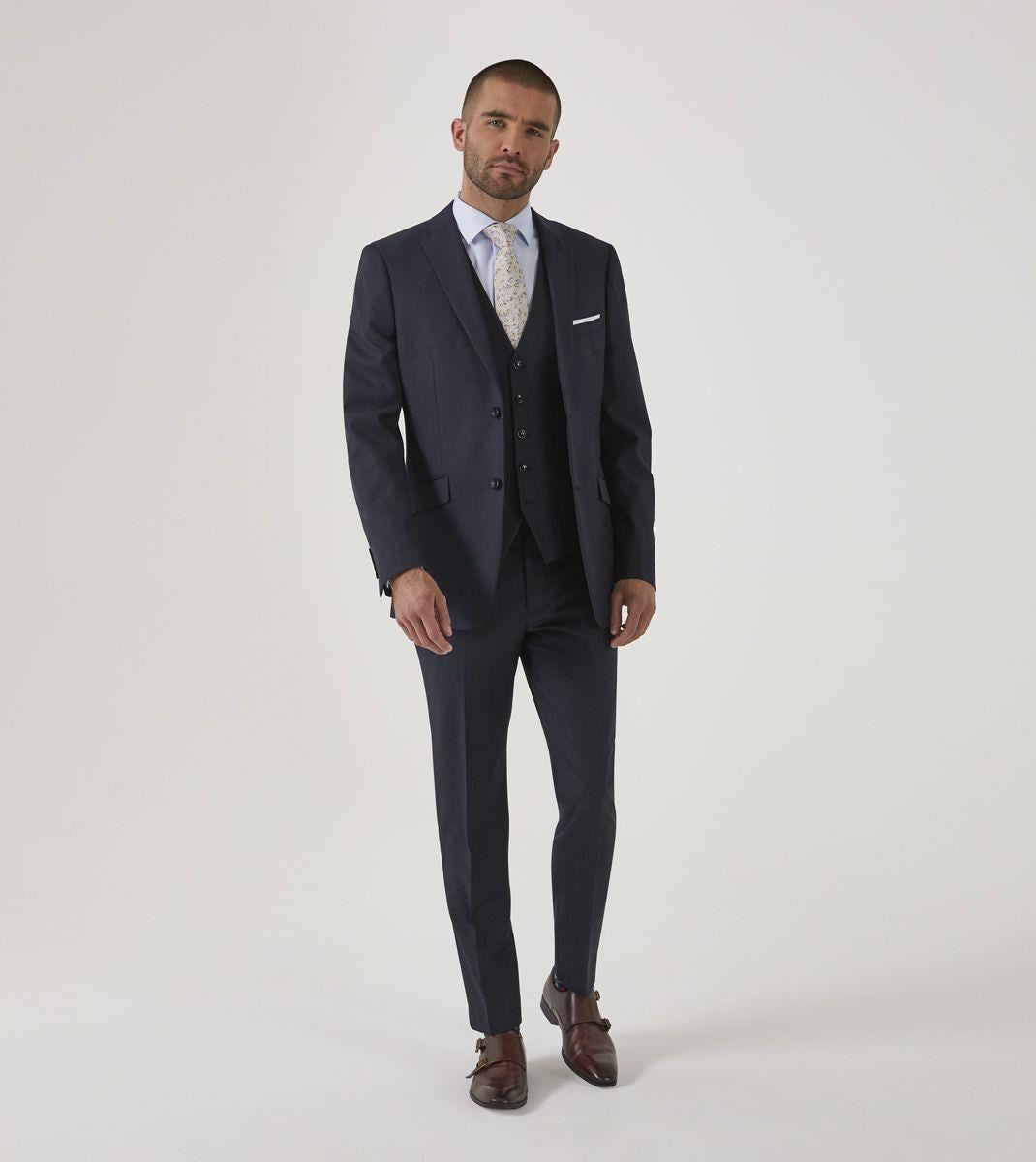 Skopes Men's Farnham Slim Fit Suit Trouser in Navy Waist 34 to 52