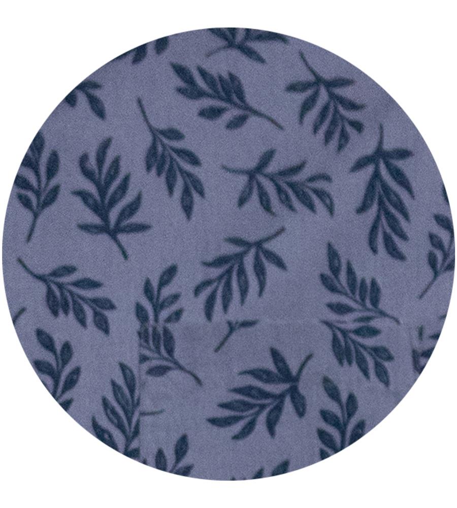 D555 KETTERING Hawaiian Leaf Print Short Sleeve Shirt For Men in Denim, 2XL-6XL