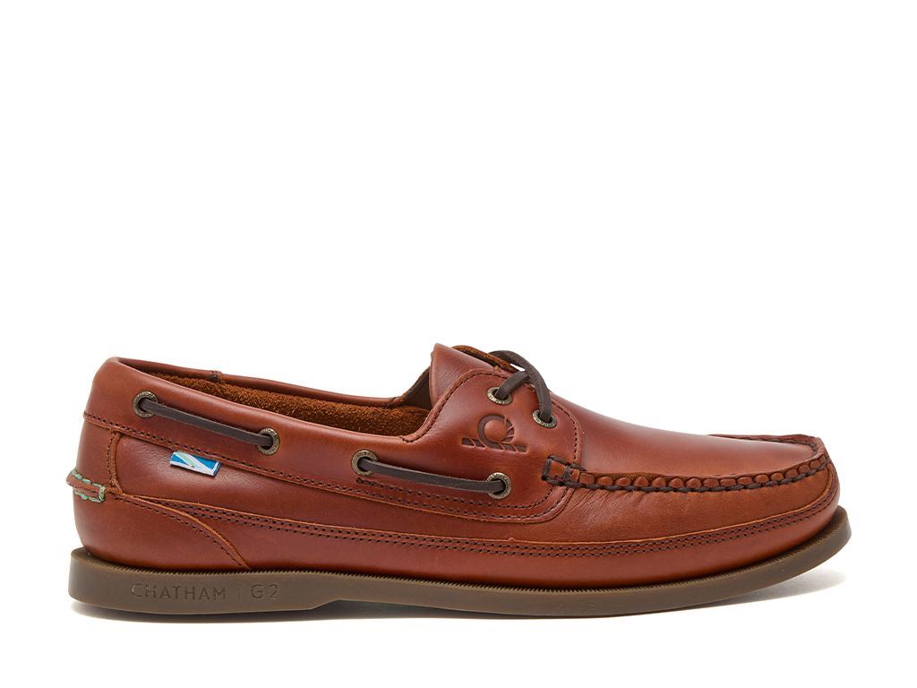 Chatham Leather Boat Shoes For Men - Kayak II G2 in Chestnut, 6-15