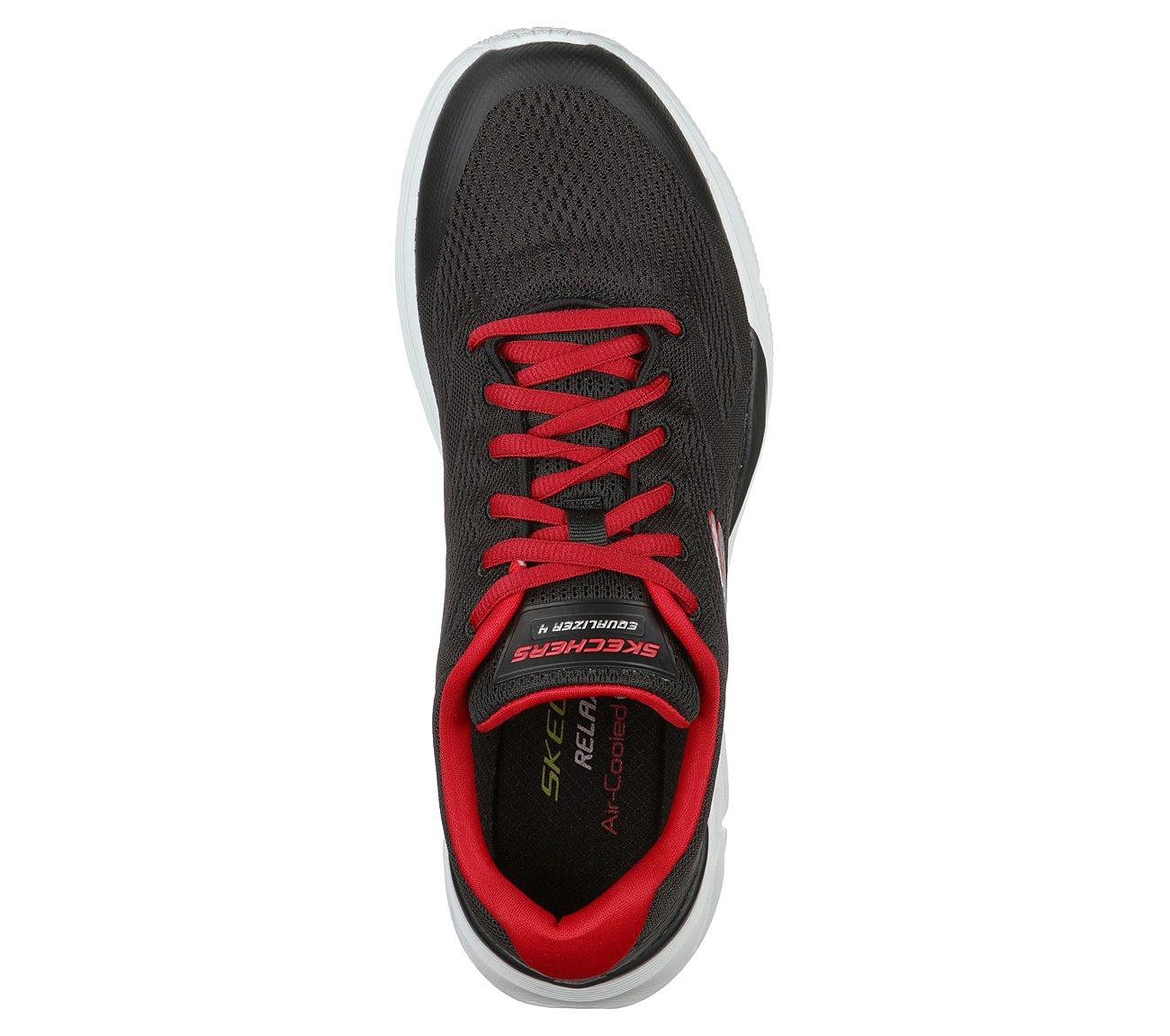 SKECHERS Men's Relaxed Fit Equalizer 4.0 - Generation shoes in Black/Red