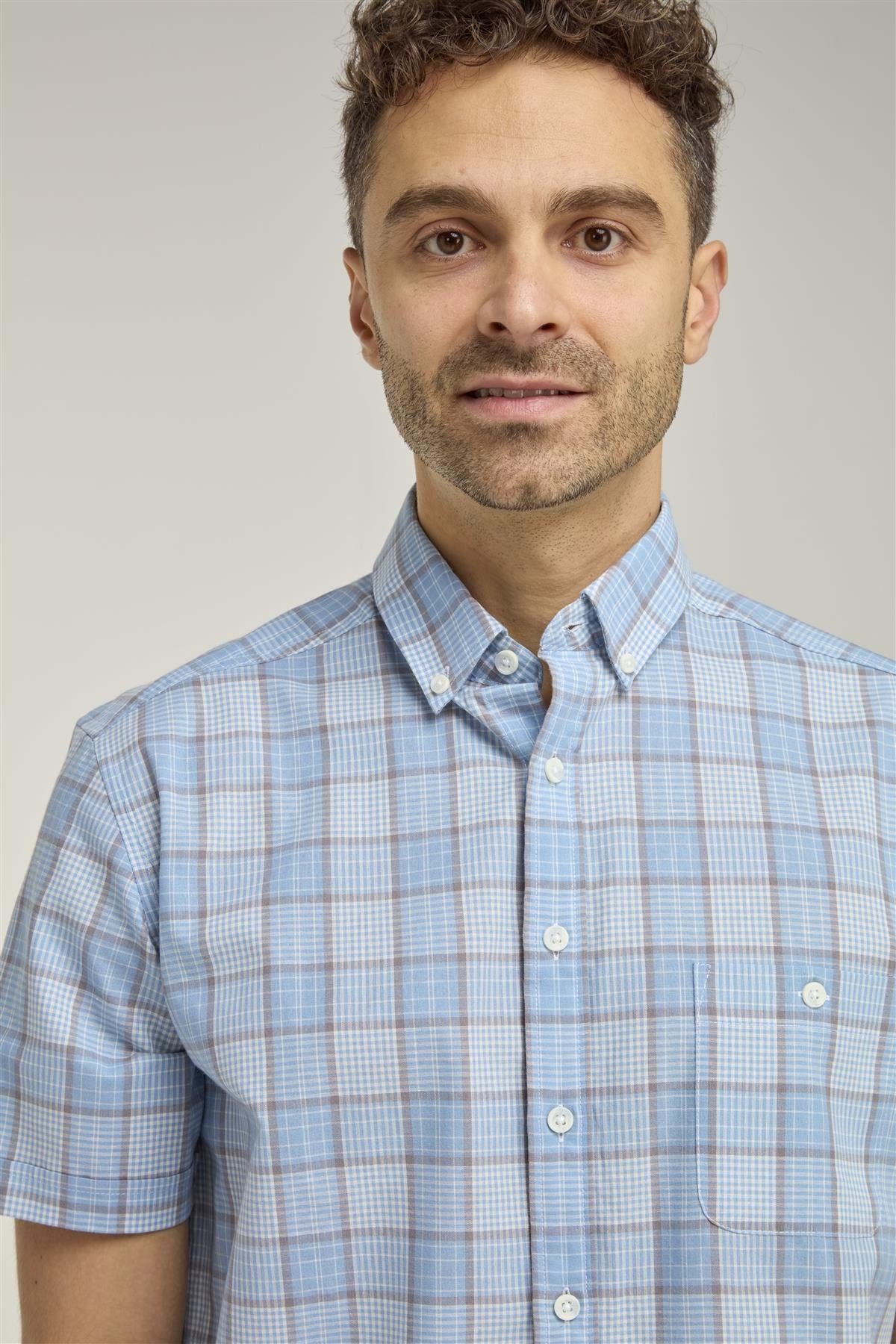 Double Two Duplin Check Casual Shirt For Men's (DTLS1137) in Sizes M-5XL, 2 Colours