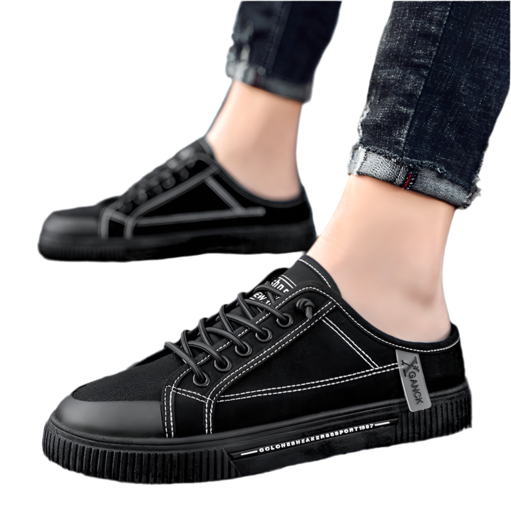 Men's Versatile Casual Sneakers Heelless Canvas Shoes