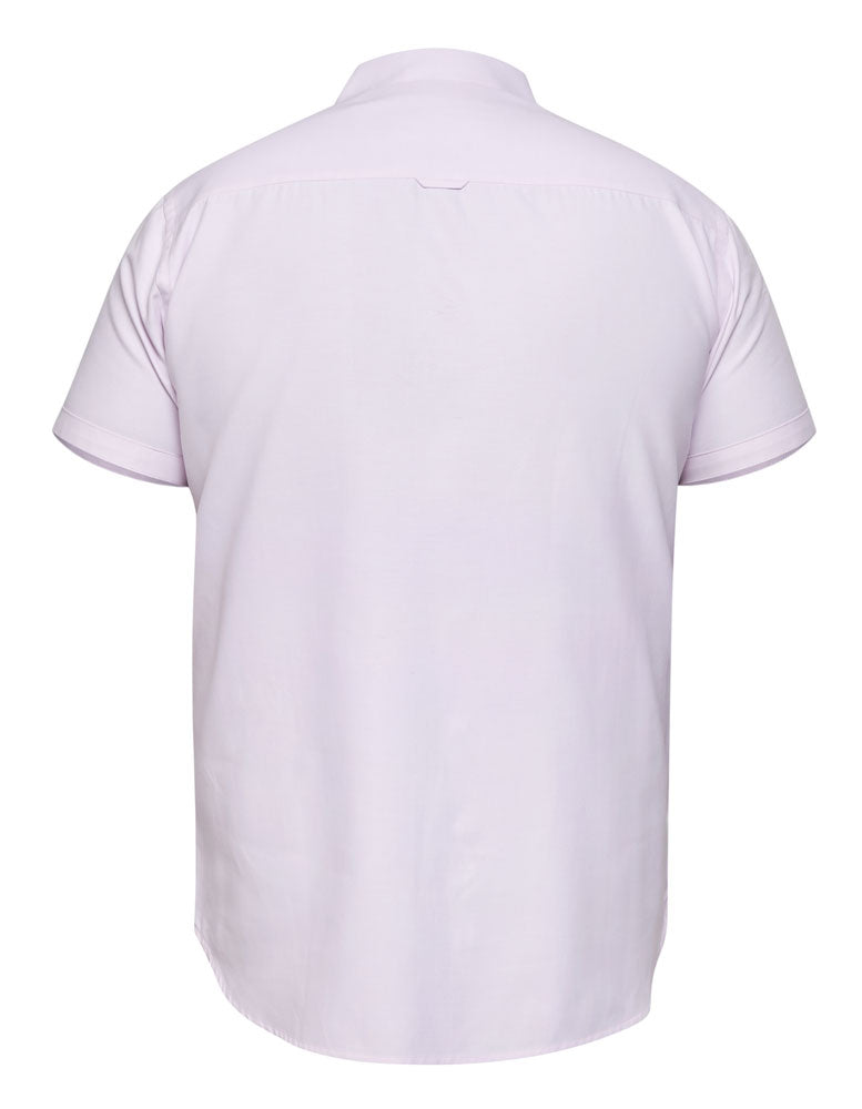 D555 Men's Plus Size JAMES Oxford Short Sleeve Shirt in 5 Colours 2XL to 8XL