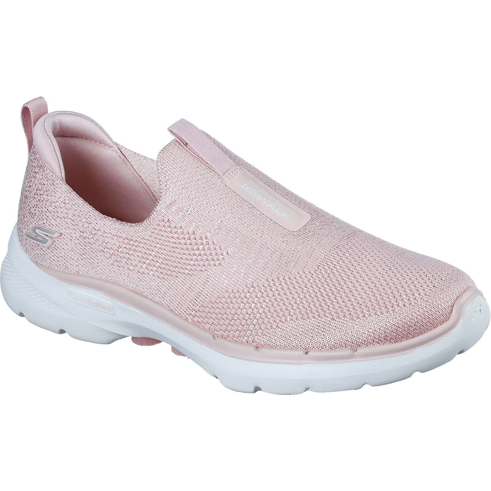 Skechers (GAR124502) Ladies Sports Go Walk 6 Glimmering Shoes in UK 3 to 8
