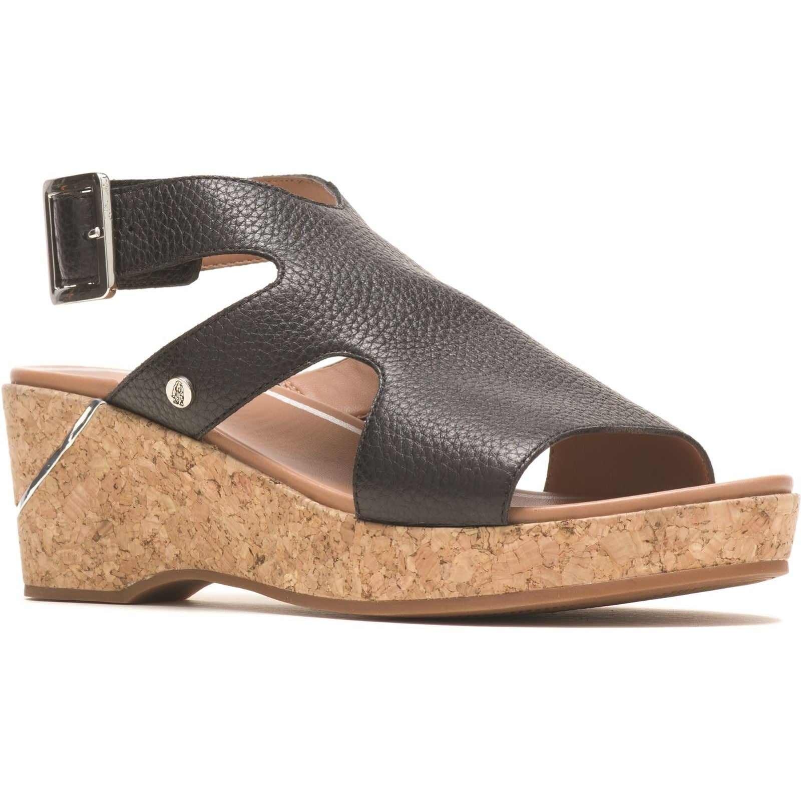 Hush Puppies Maya Wedge Sandal Ladies in Black