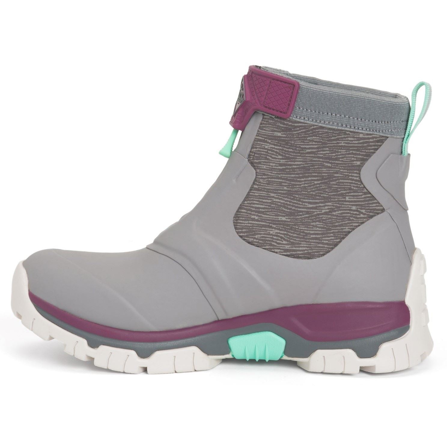 Muck Boots Women's Apex Mid Zip Wellington in Grey 1 to 8