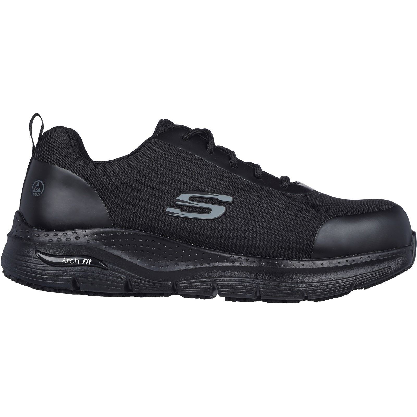 Skechers Men Trainers - Arch Fit Sr Ringstap Safety in Black, 6-12 - GARS200086EC