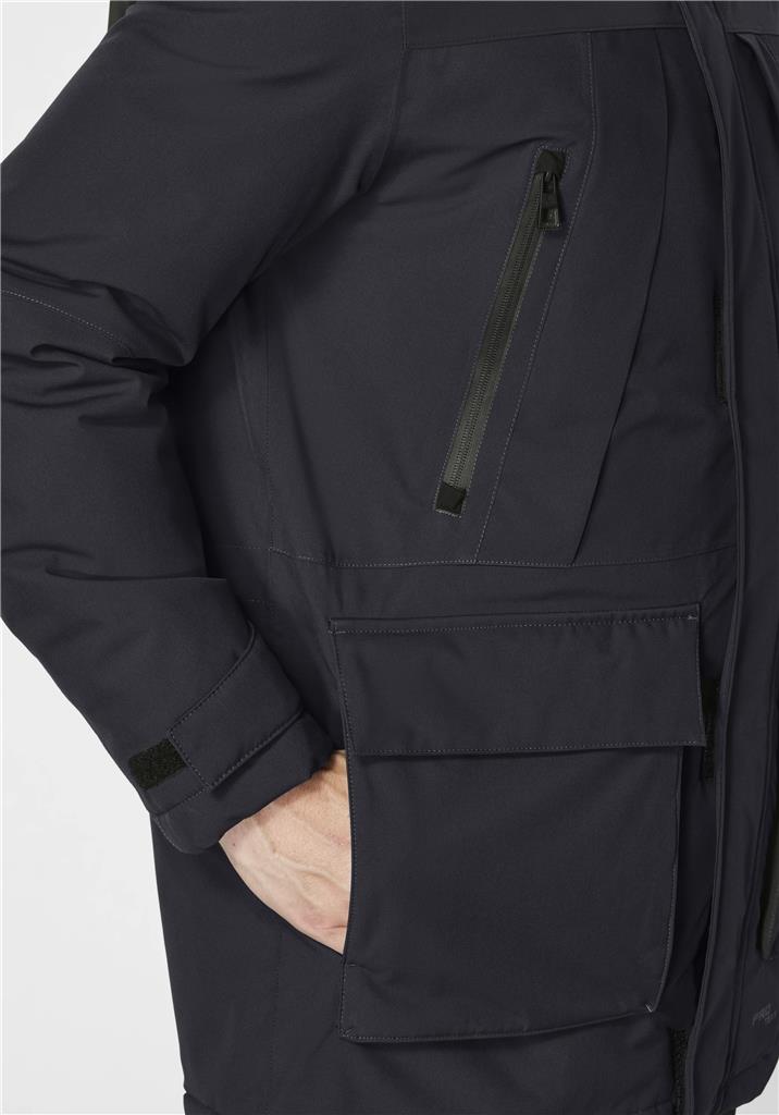 Redpoint Mens Big Size Long Length Padded Jacket (Lex) in Black Size 3XL-8XL