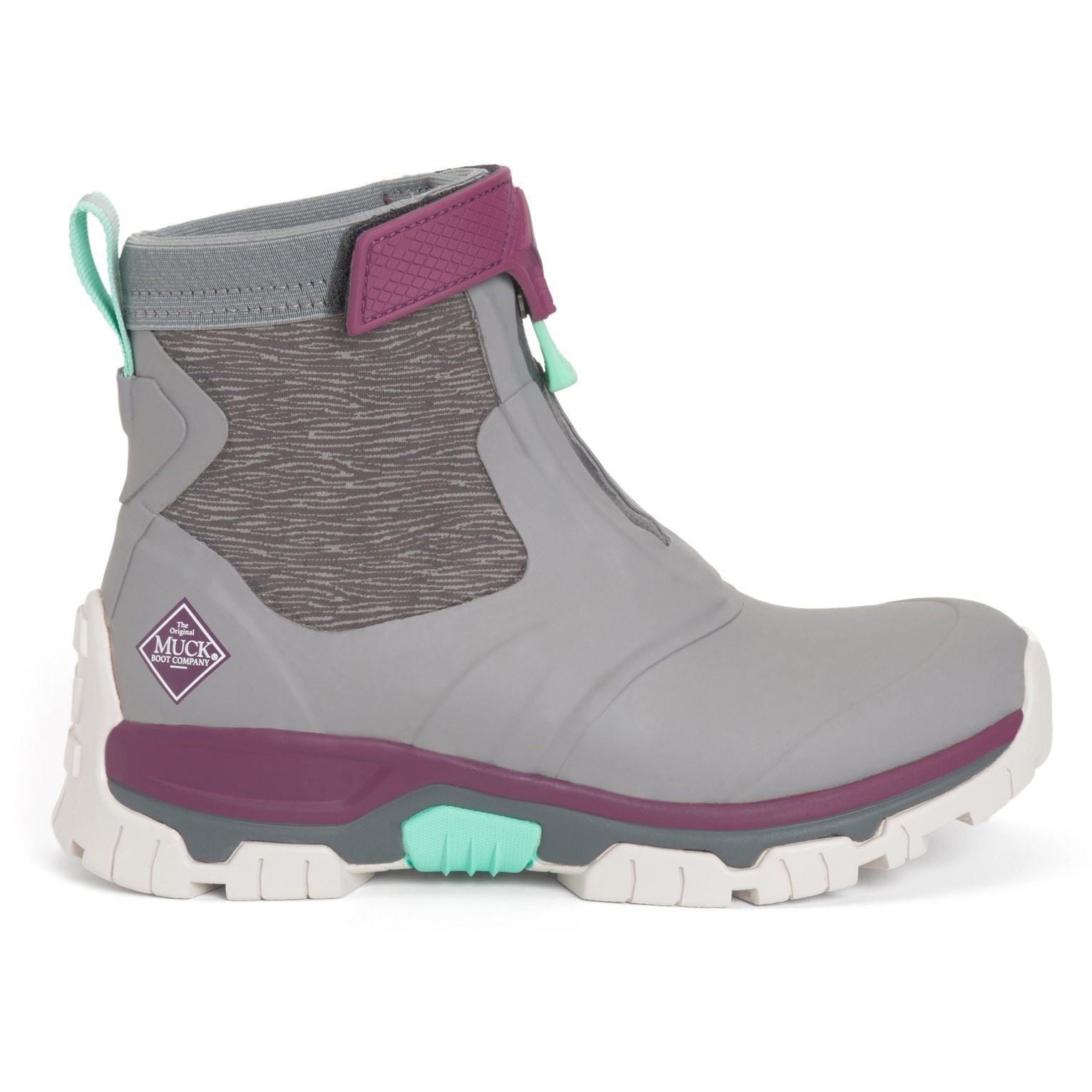 Muck Boots Women's Apex Mid Zip Wellington in Grey 1 to 8