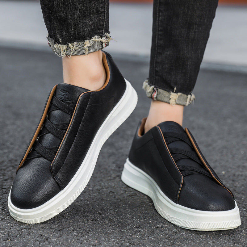 Men's Leather Soft-soled Breathable Sneakers