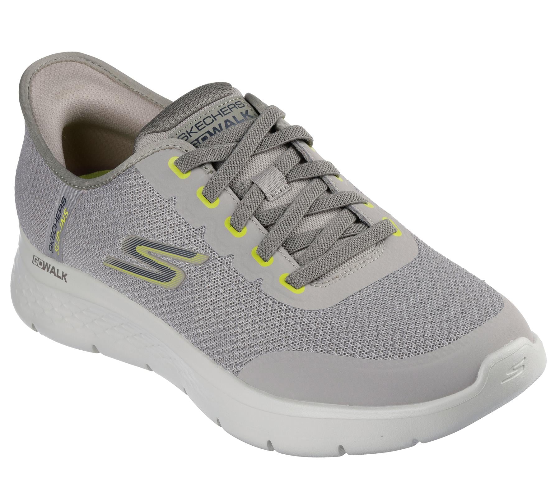 Skechers Slip On Shoe For Men Go Walk Flex Netro Slip-Ins in Taupe, 6-15