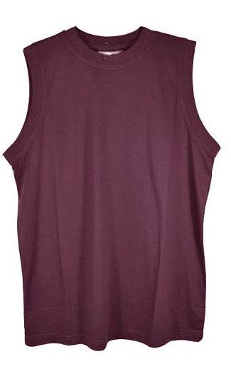 METAPHOR PURE COTTON PLAIN SLEEVE LESS T SHIRT/MUSCLE VEST IN SIZE XL TO 6XL, 8 COLORS