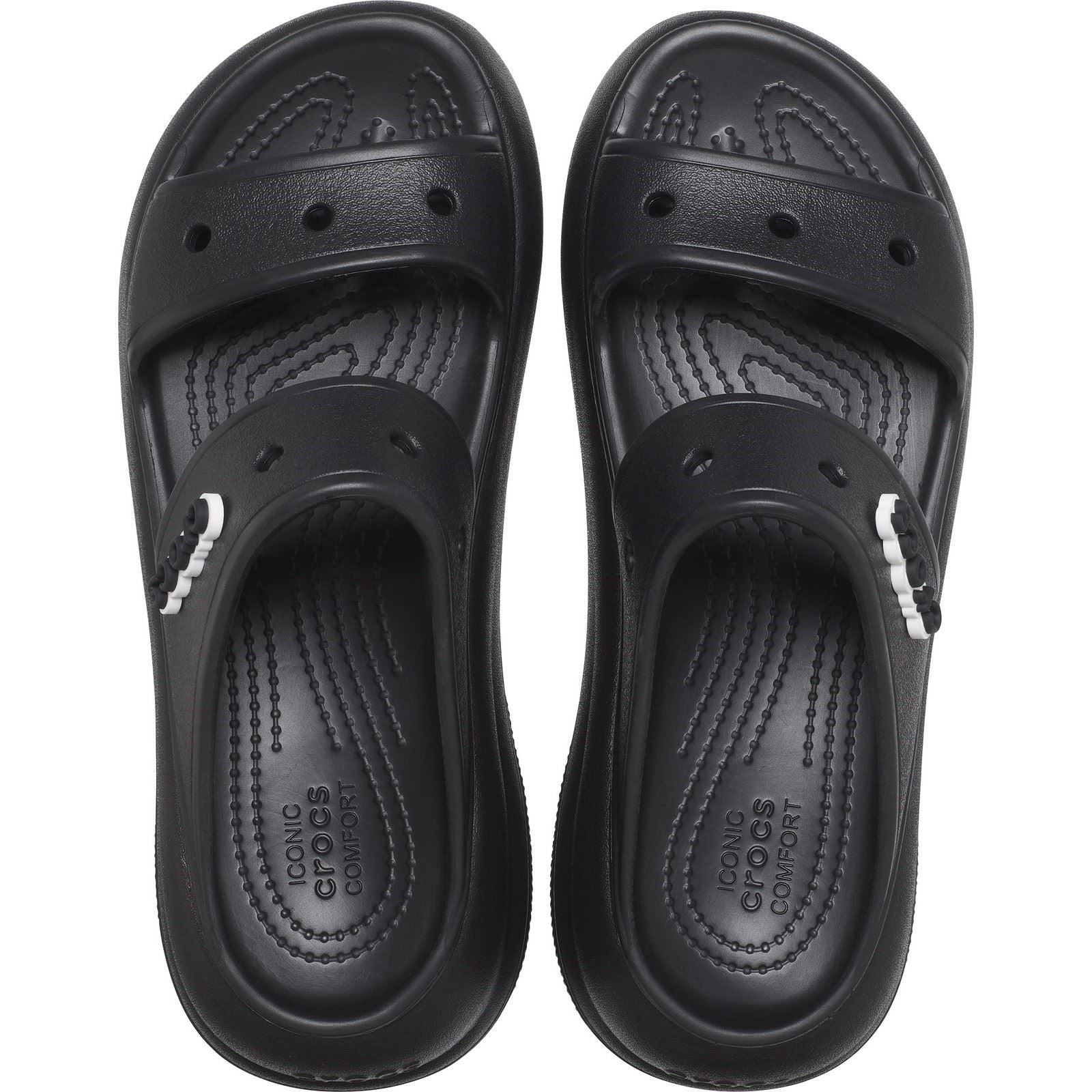 Crocs Unisex's Adult Classic Crush Sandal in 3 Colours, Sizes 4 to 8