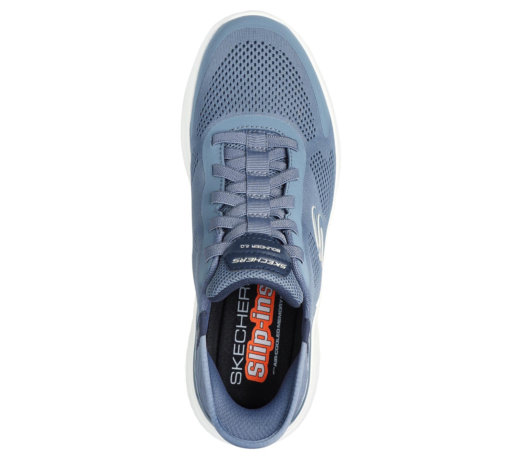 Skechers Slip On Sneaker Shoe For Men Bounder 2.0 Emerged Slip-Ins in Slate, 5.5-13
