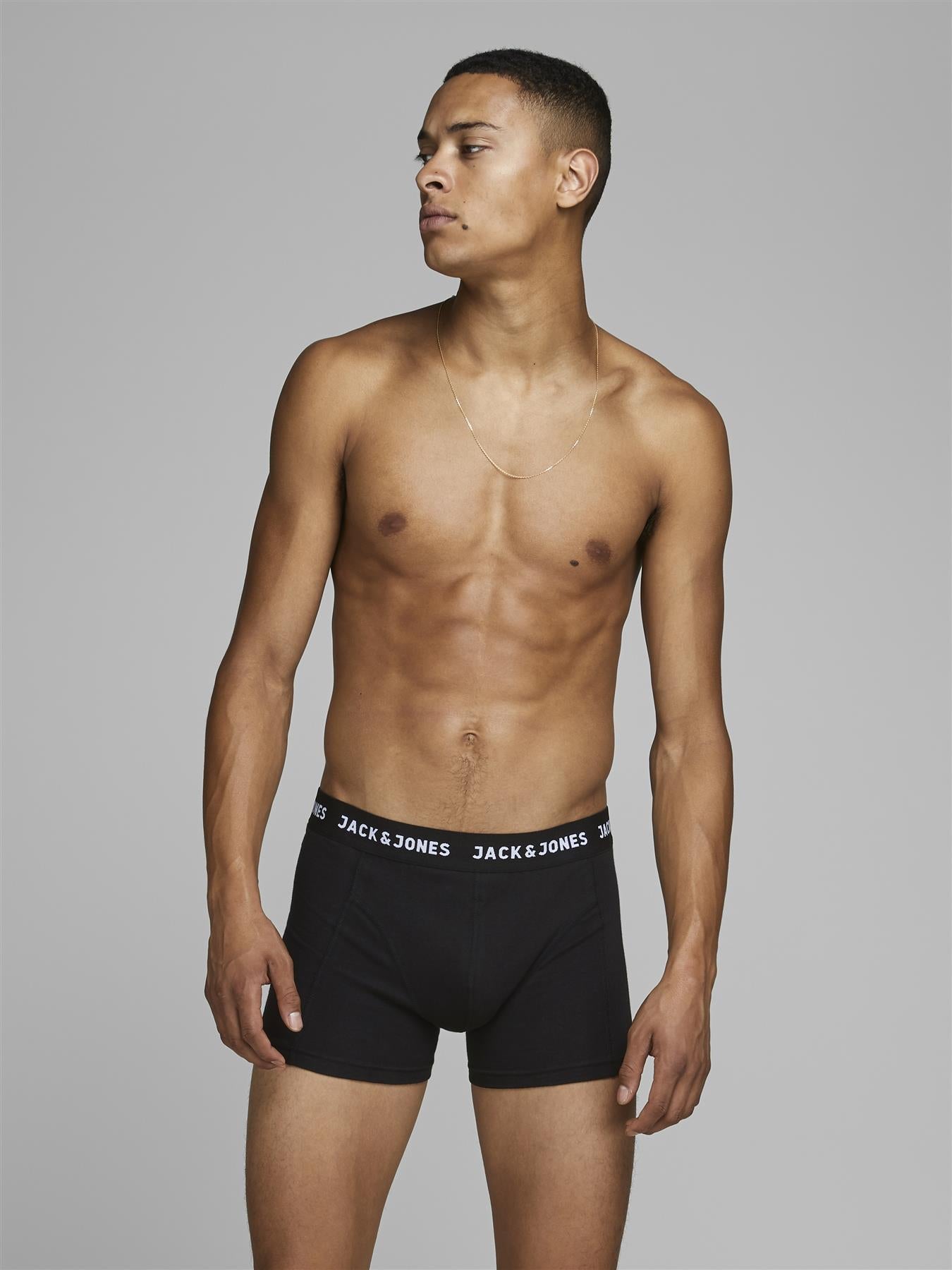 Jack & Jones Trunks With 7 Pack For Men (JACHUEY) in Black, M-XL