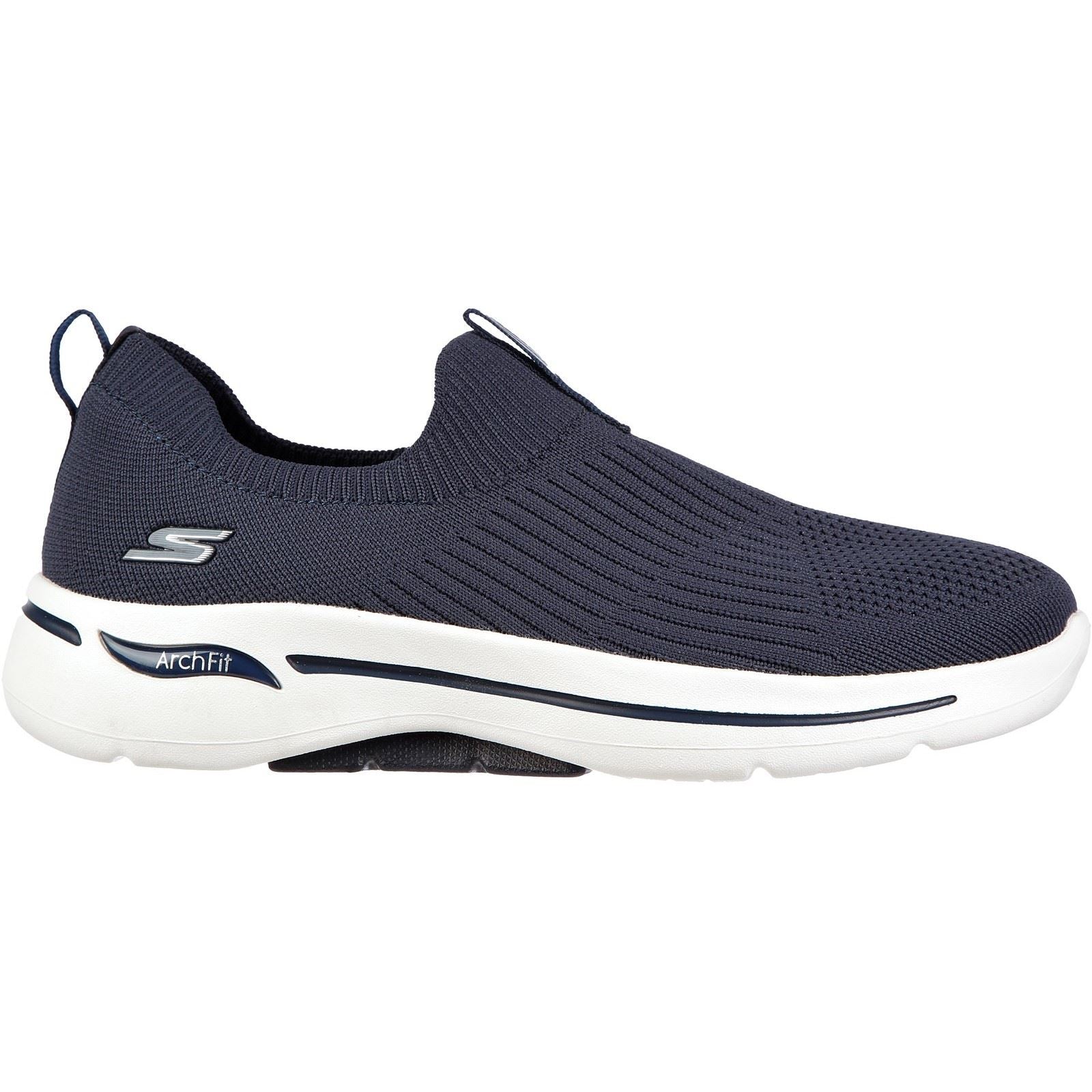 Skechers (GAR124409) Women's Go Walk Arch Fit Iconic Sports Trainer in Navy 3 to 8