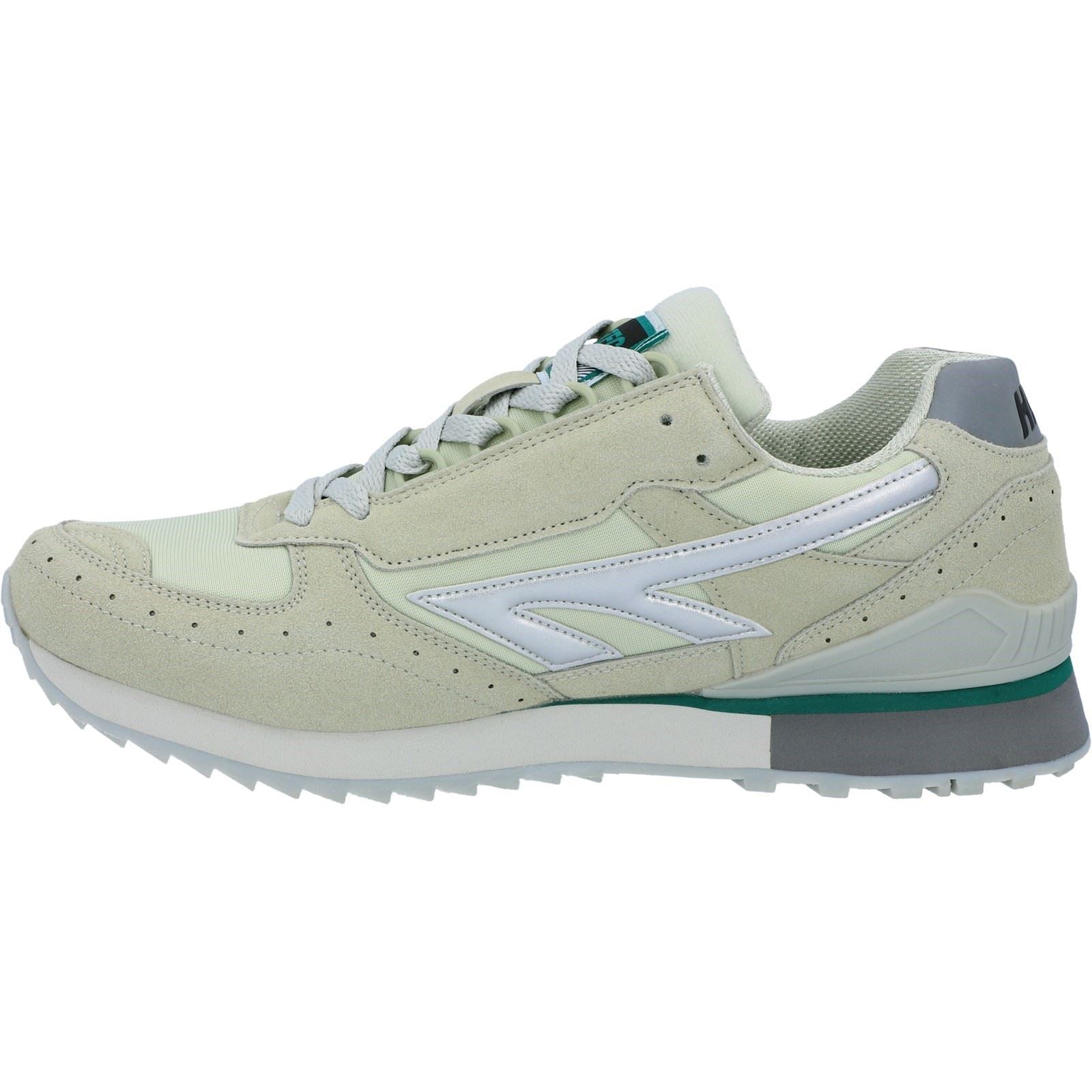 Hi-Tec Men's Silver Shadow OG Trainer in Silver/Grey/Green 7 to 13