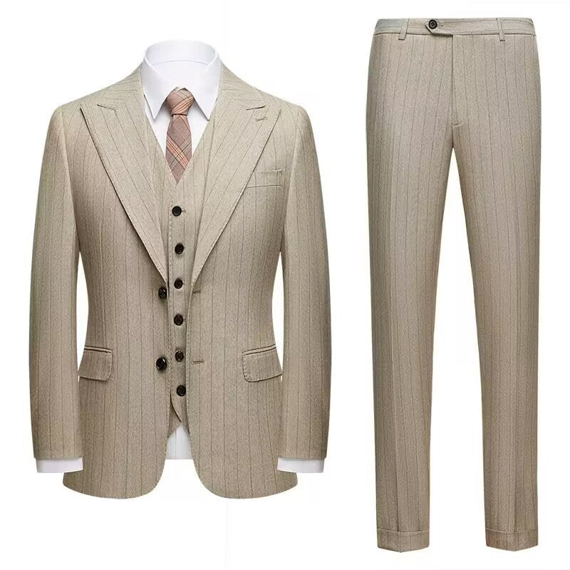 Men’s Three-pieces Slim-fitting Suit