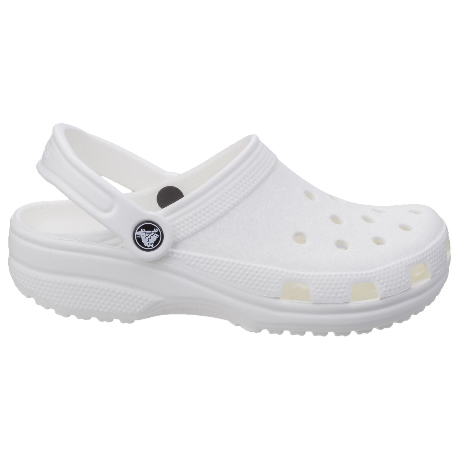 Crocs Unisex's Classic Clog in White 3 to 9