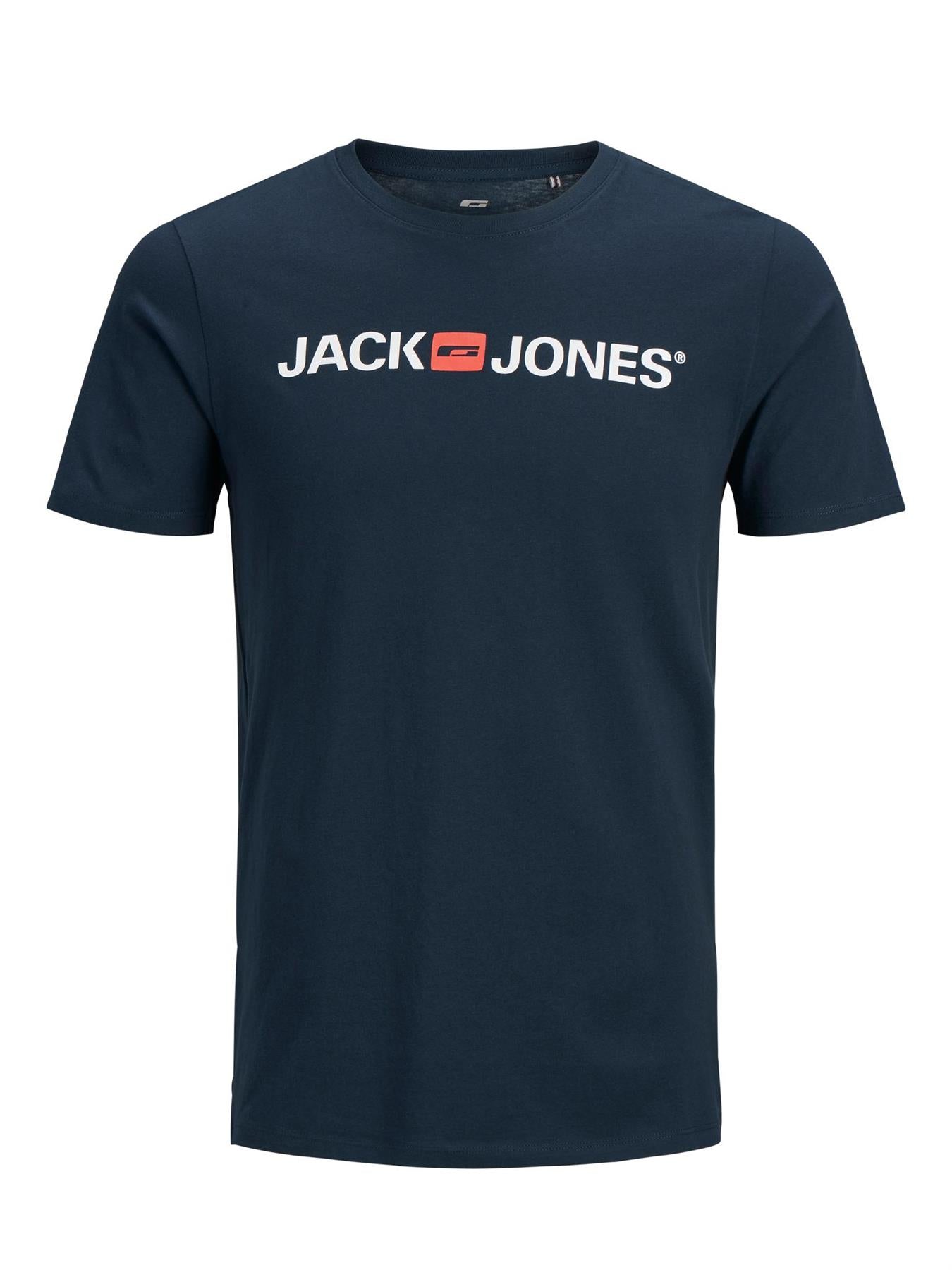 Jack & Jones Mens Plus Corp Logo Printed Tee
