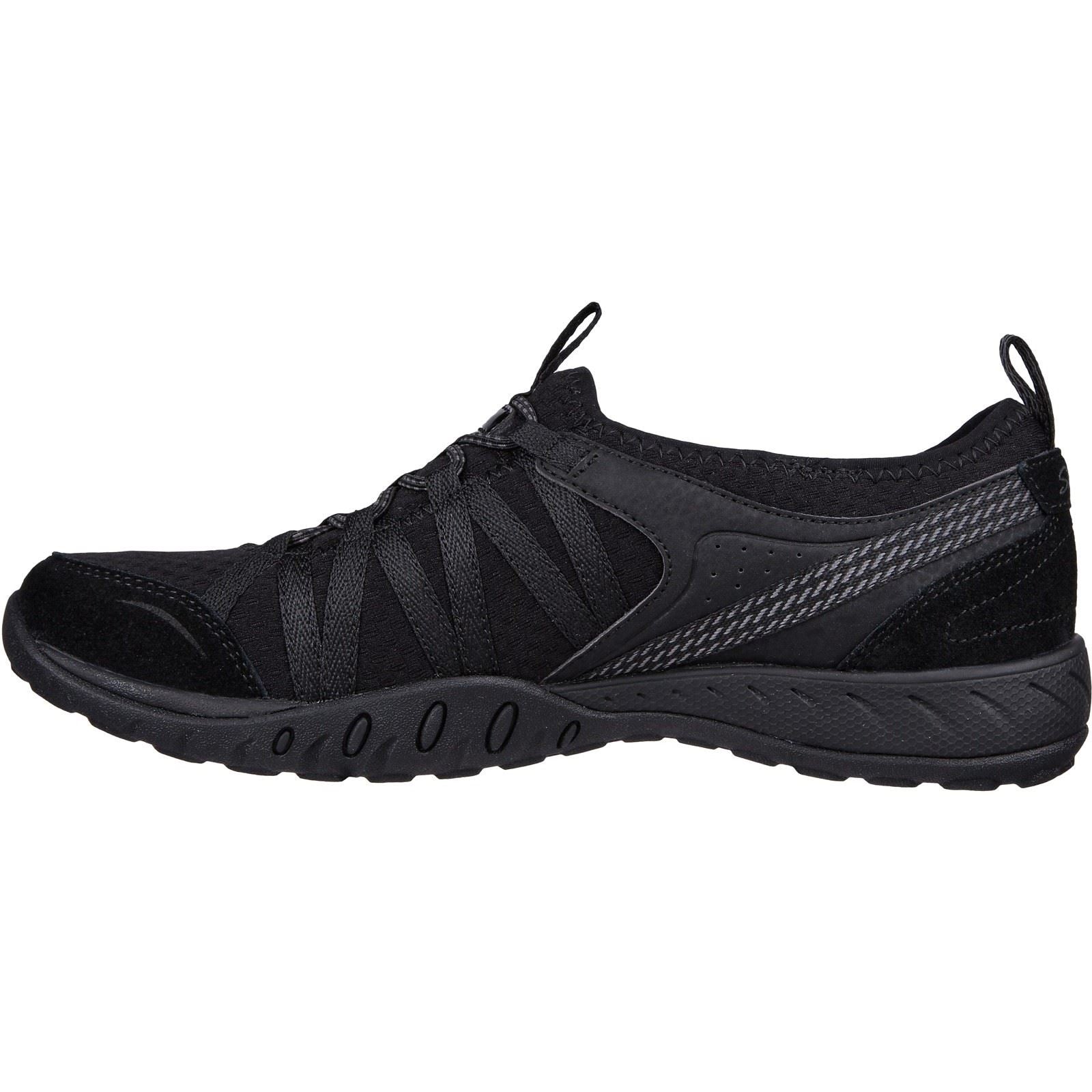 Skechers (GAR100561) Women's Relaxed Fit: Breathe-Easy Rugged Trainer in Black 3 to 8