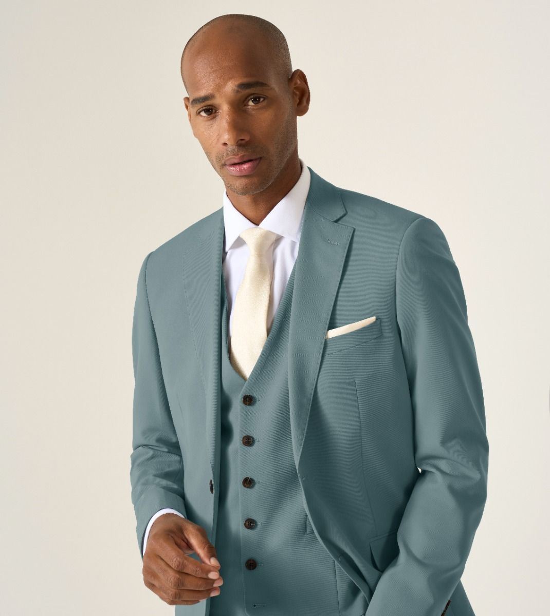 Skopes Tailored Fit Beckett Suit Jacket For Men in Mint Green, 36S-62L
