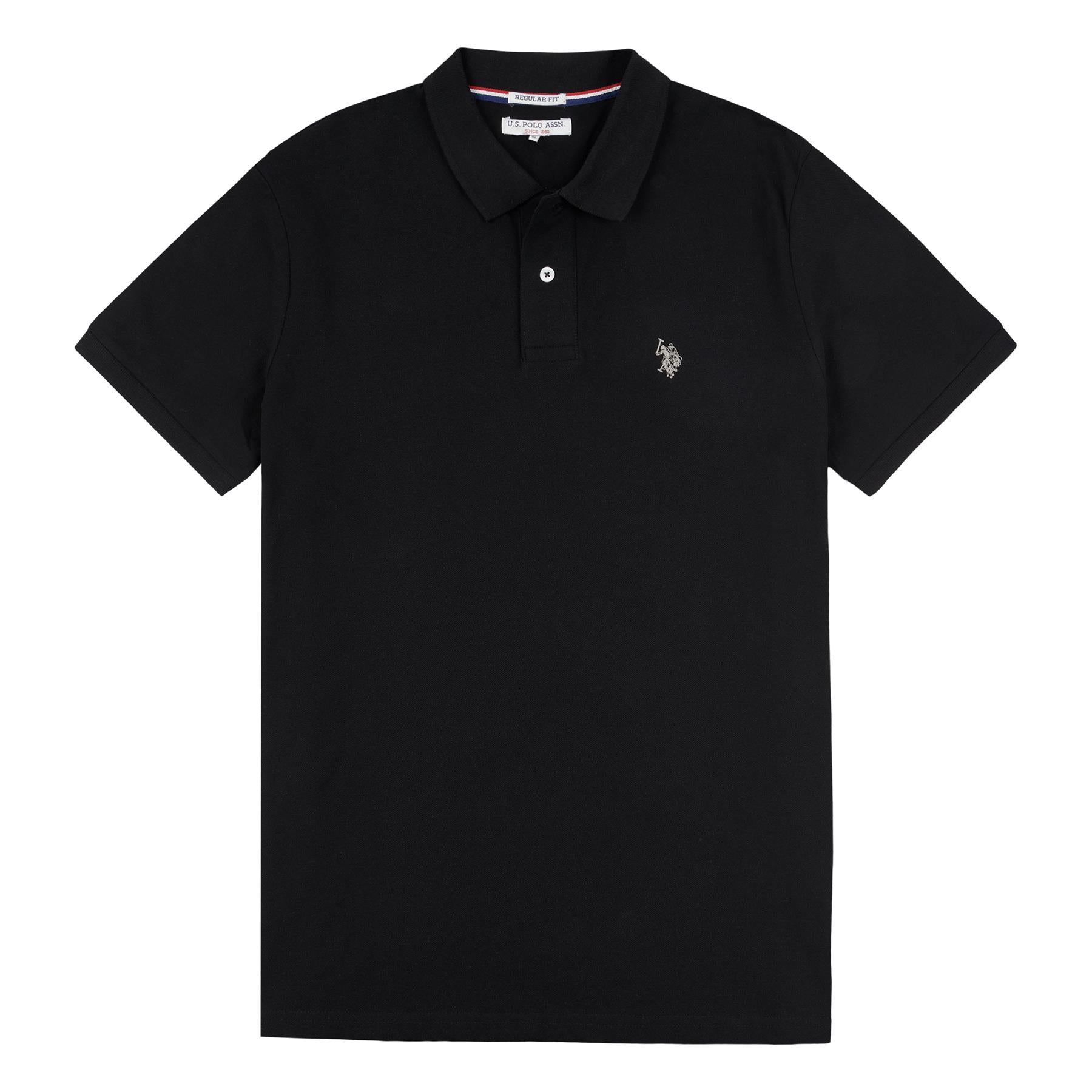 Men U.S. Polo Assn. Uspa Pure Cotton Premium Plain Polo Neck Shirt With Small Logo