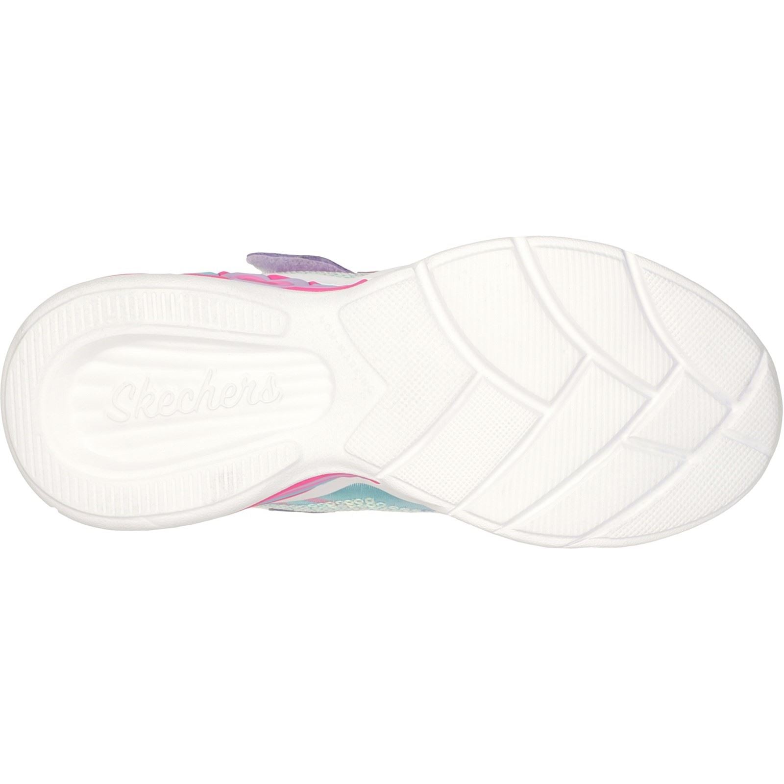 Skechers (GAR302313L) Childrens Sports Sweetheart Lights Lets Shine Shoes in UK 1.5 to 13.5