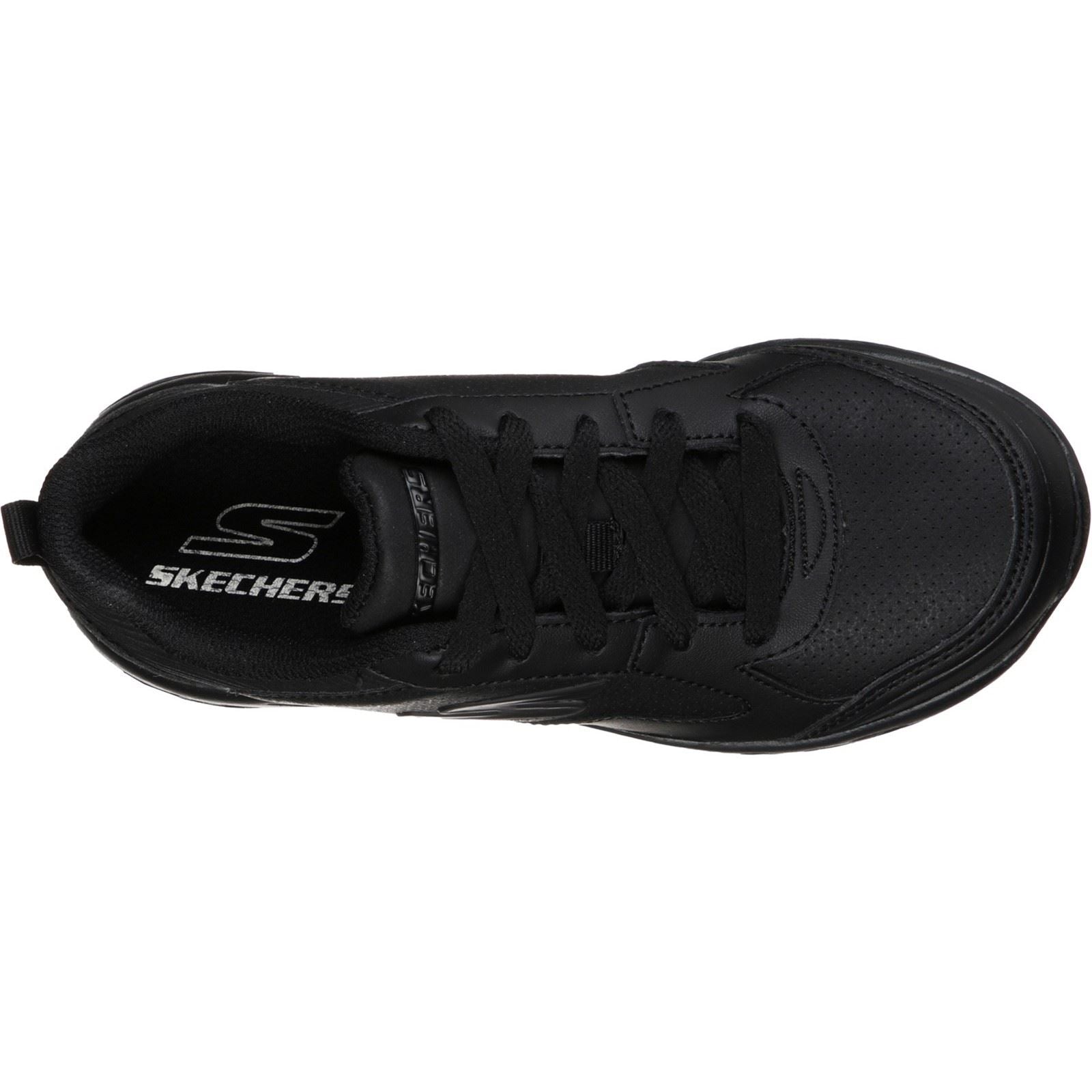 Skechers Go Run 600 Bexor School Shoes Boys BTS in Black Synthetic/ Black Trim