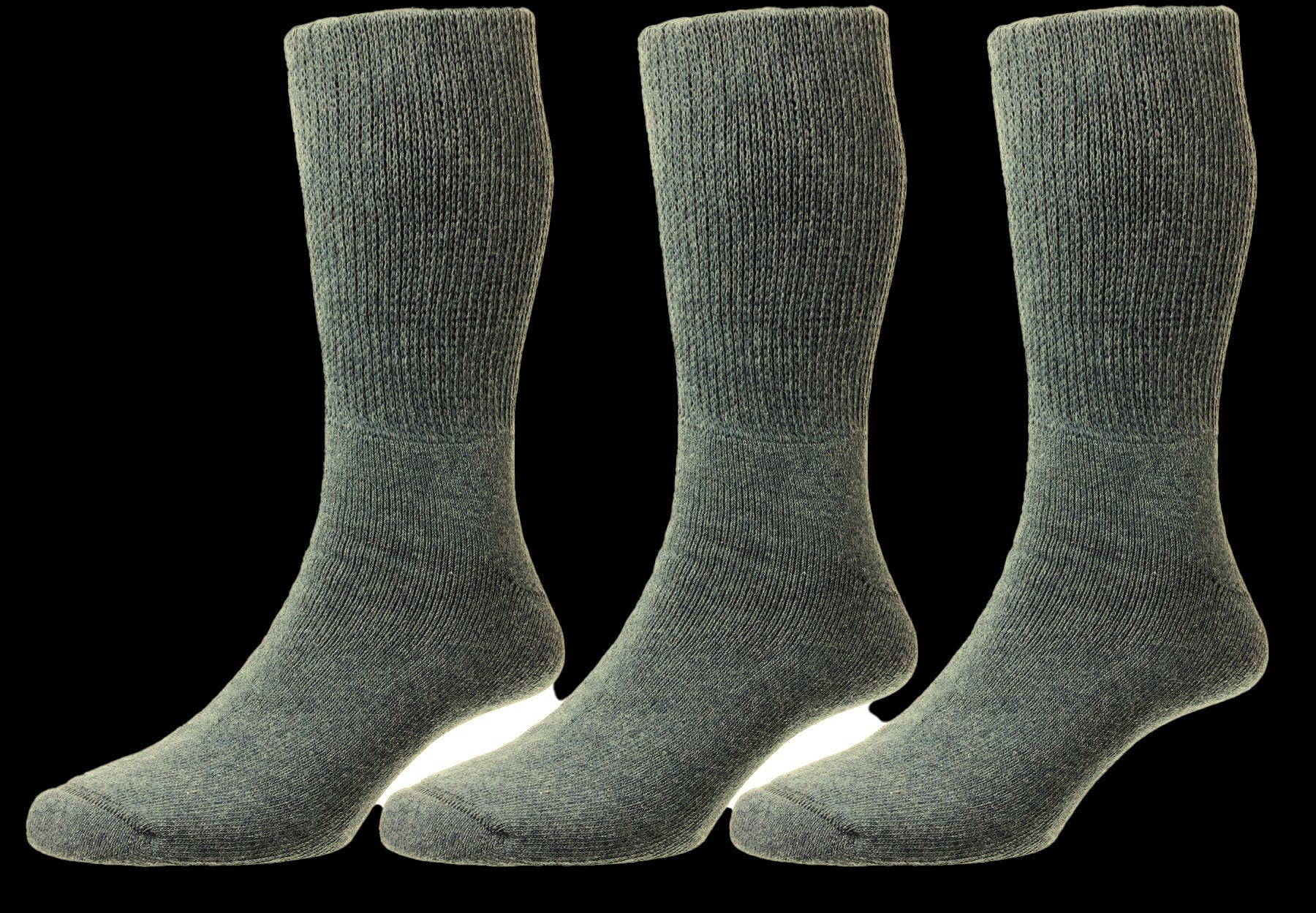 HJ Hall's Men's Diabetic Wool rich Socks 1352, 3 Pair Pack)  Size 6-13UK