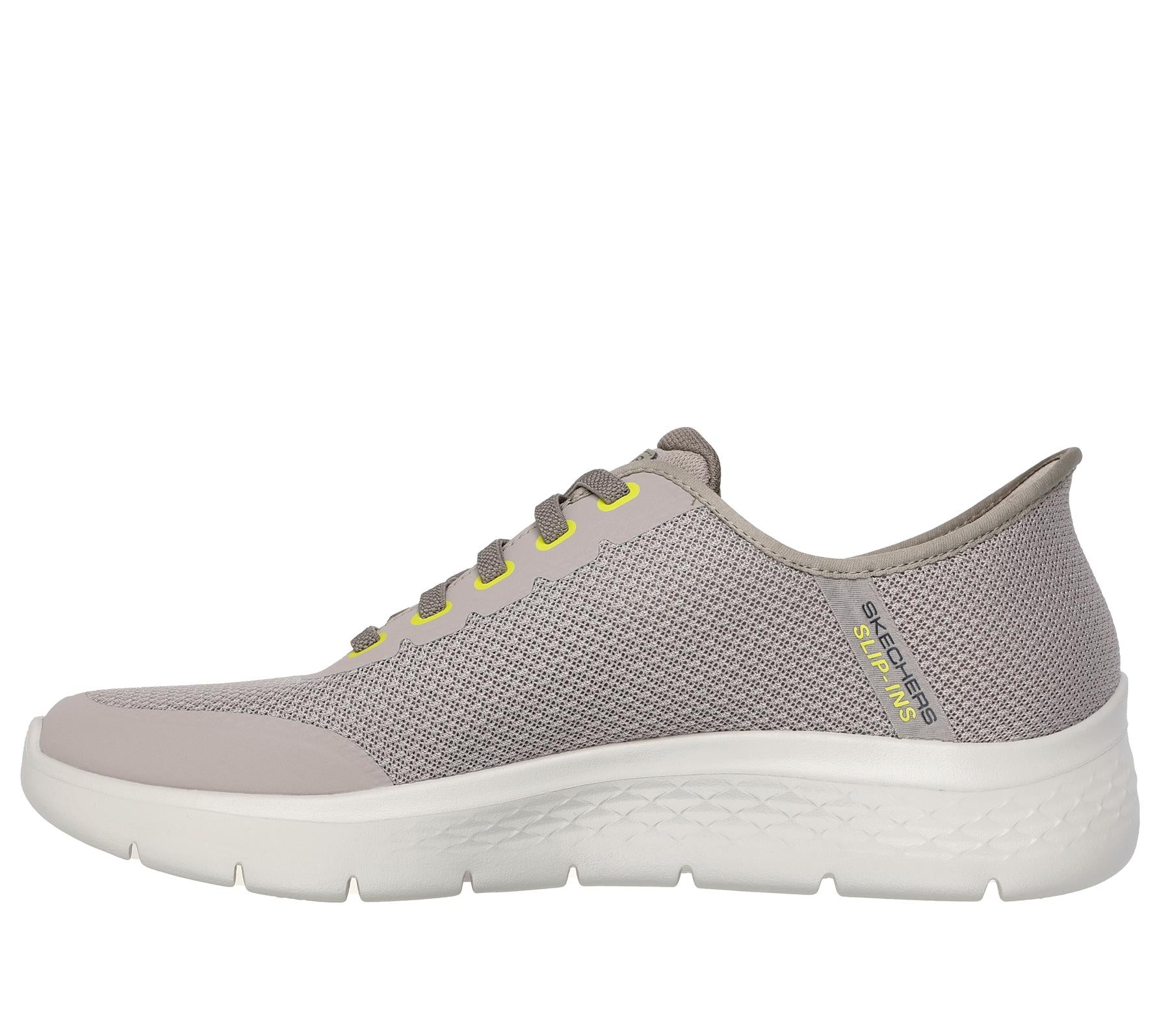 Skechers Slip On Shoe For Men Go Walk Flex Netro Slip-Ins in Taupe, 6-15