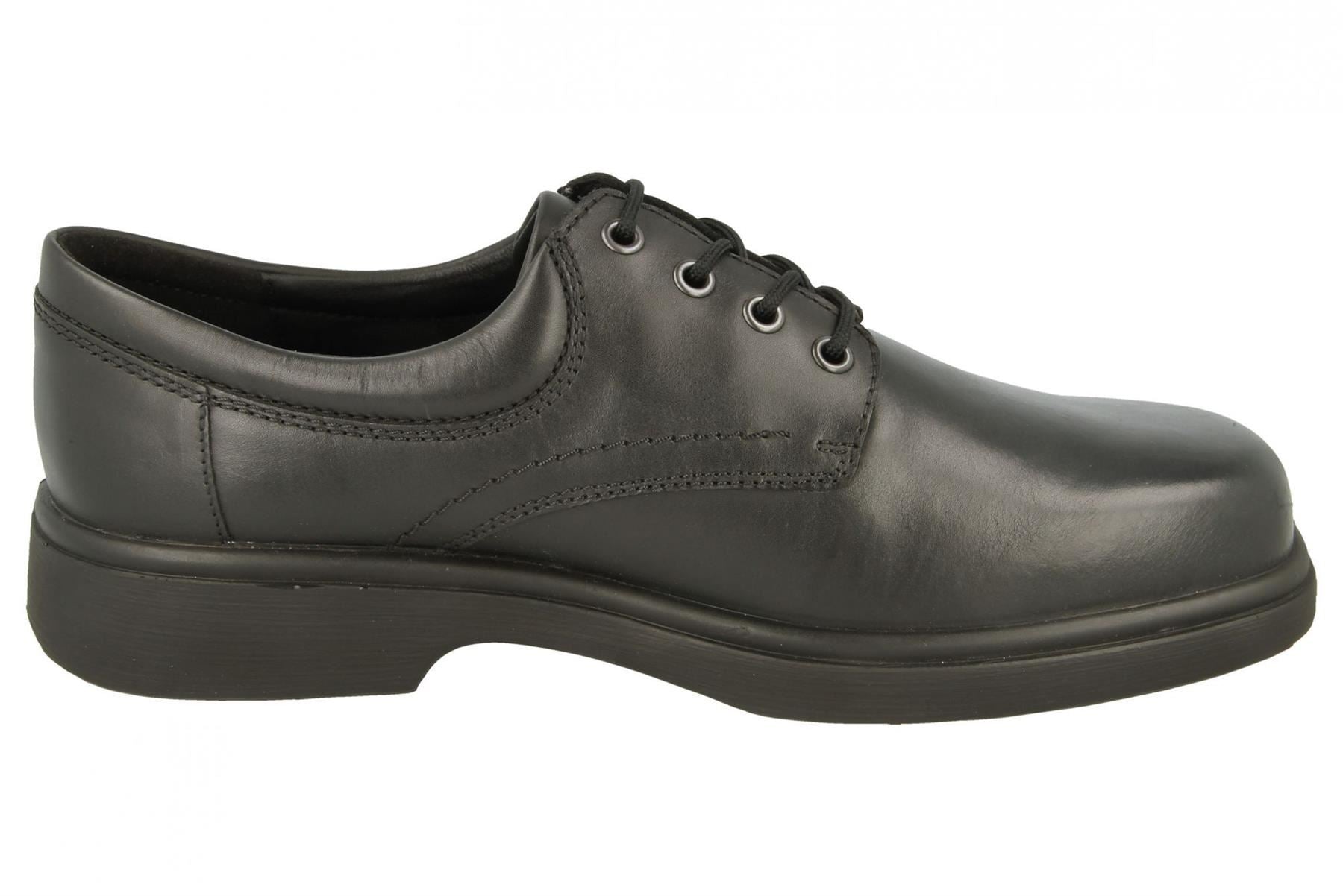 DB Mens Extra Wide Fit (6V) Lace Up Leather Black Size 11