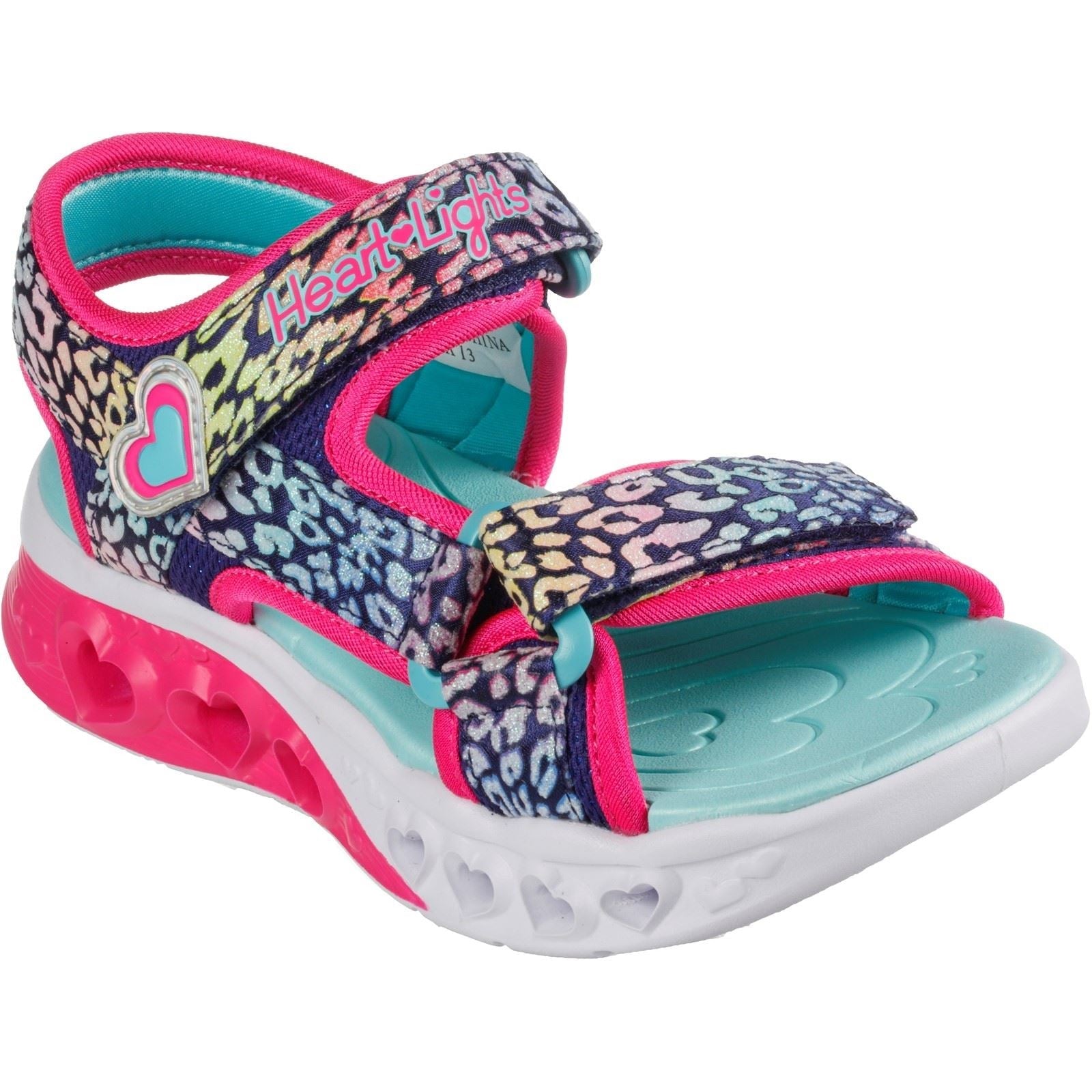Skechers (GAR302967L) Childrens Beach Flutter Hearts Shoes in UK 1.5 to 13.5