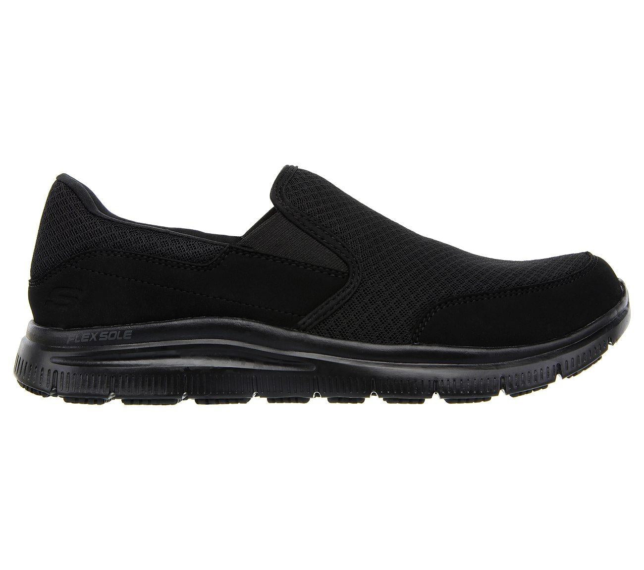 SKECHERS Men's Relaxed Fit - Flex Advantage - Mcallen SR Work Shoes in Black