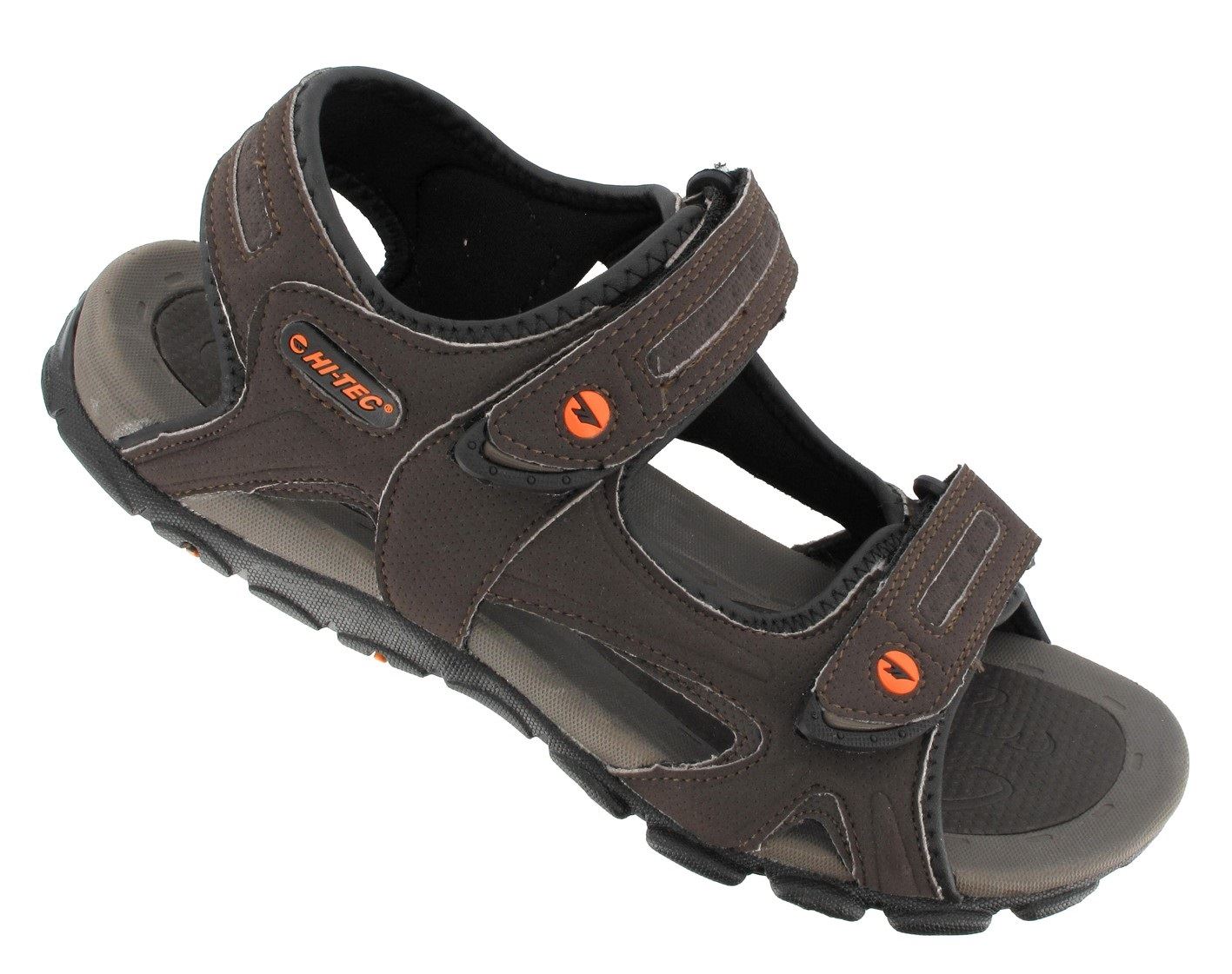 OWAKA MEN'S WALKING SANDAL IN DARK BROWN & TAUPE