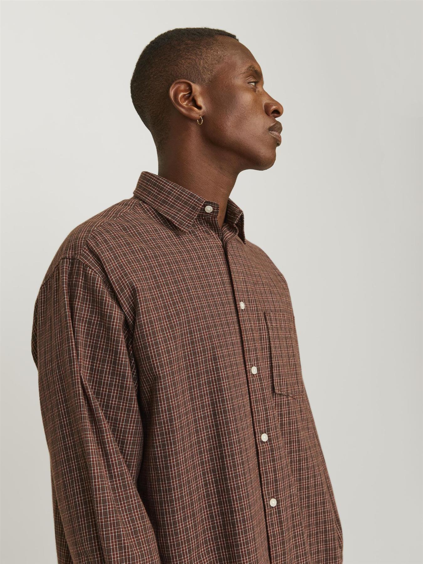 Jack & Jones Long Sleeves Check Shirt For Men (JORROBB) in 2 Colours, L-XL