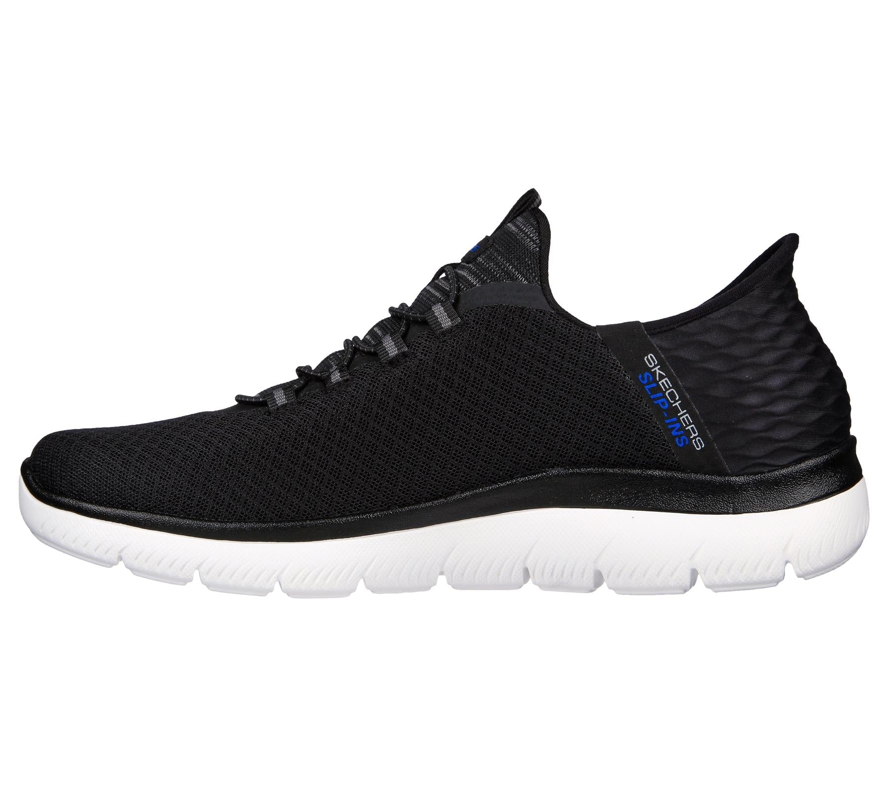 Skechers Slip On Sneaker Shoe For Men Summits High Range Mesh Slip-Ins in Black, 5.5-14