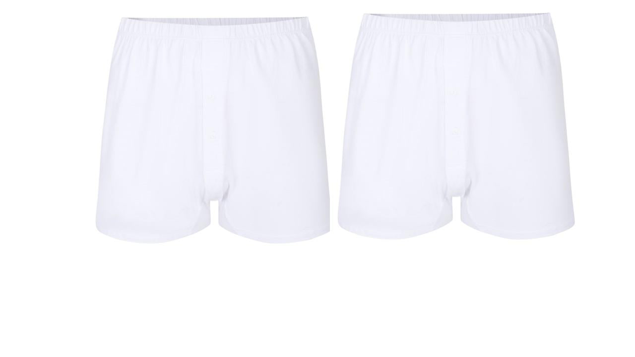 Espionage Big Size Twin Pack Jersey Boxer Shorts (U001) in White, 2XL to 8XL