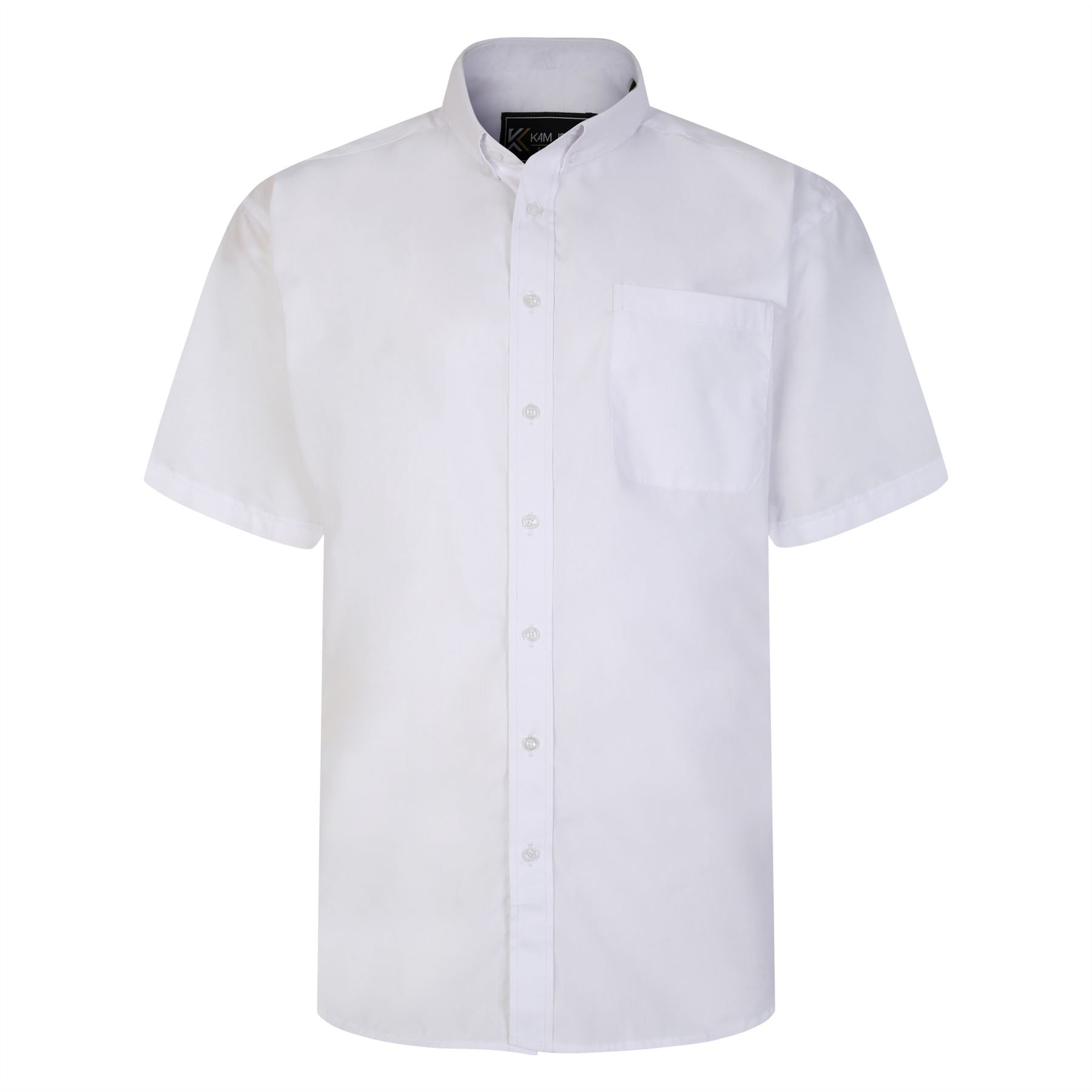 KAM Classic Office Short Sleeve Shirt For Men in 2 Colours, 2XL-8XL