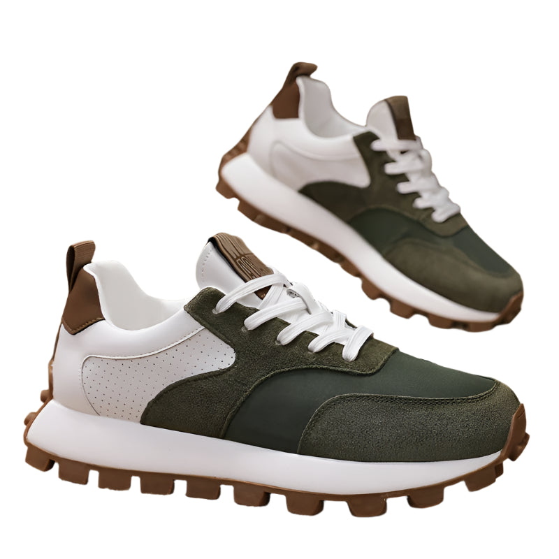 Men's Casual Multi-Color Low-Top Lace-Up Sneakers