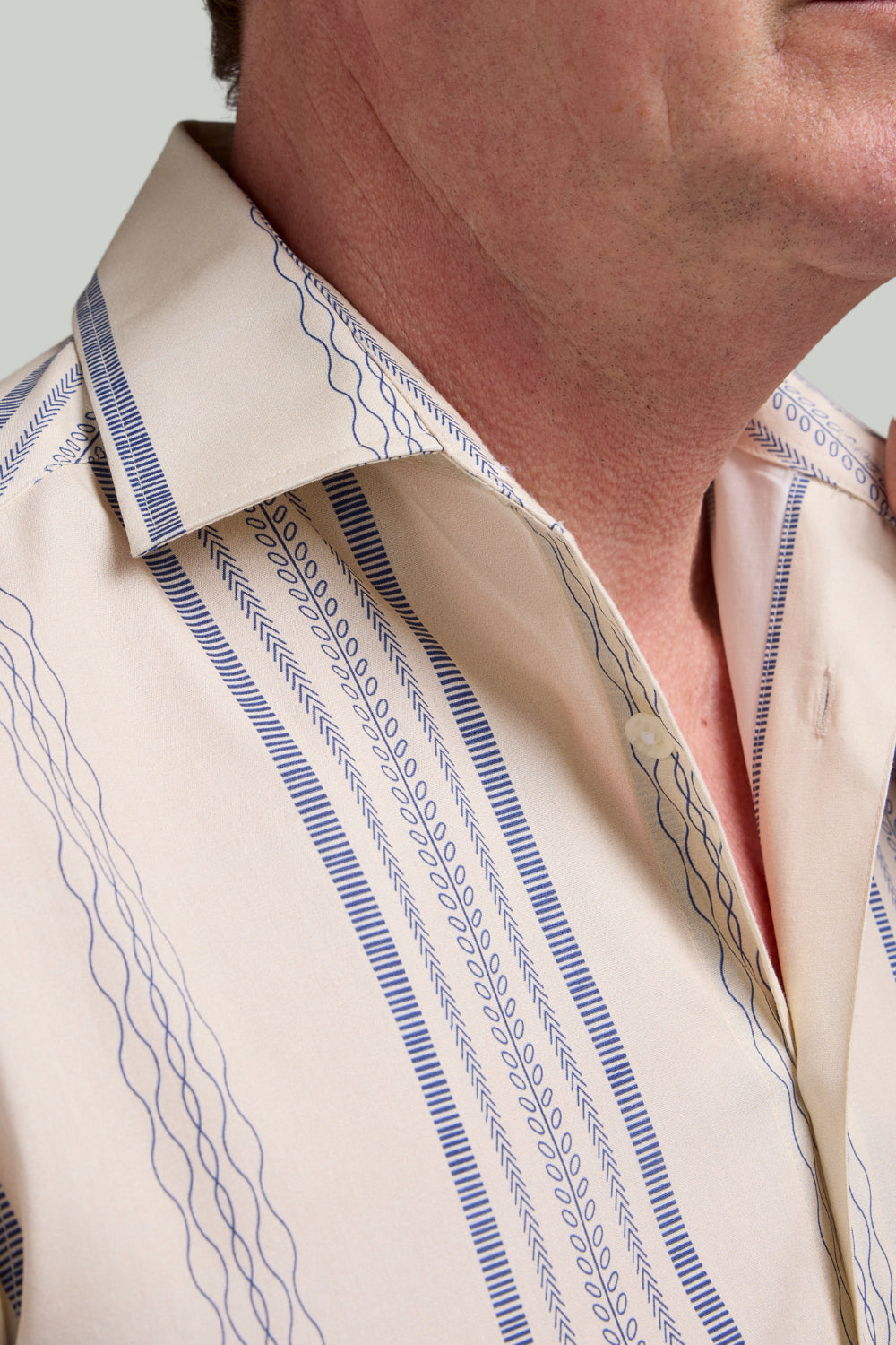 Double TWO Stripe Short Sleeve Shirt For Men in 2 Colours, M-5XL