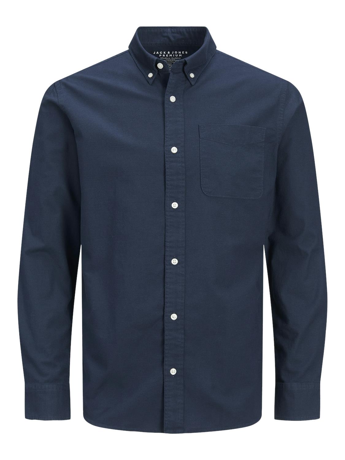 Jack & Jones Oxford Shirt With Long Sleeves For Men (JPRBLUBROOK) in 8 Colours, L-XL