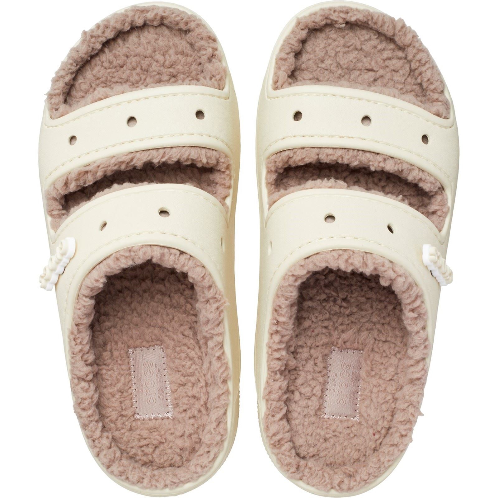 Crocs Women's Classic Cozzzy Sandal in Bone 3 to 8