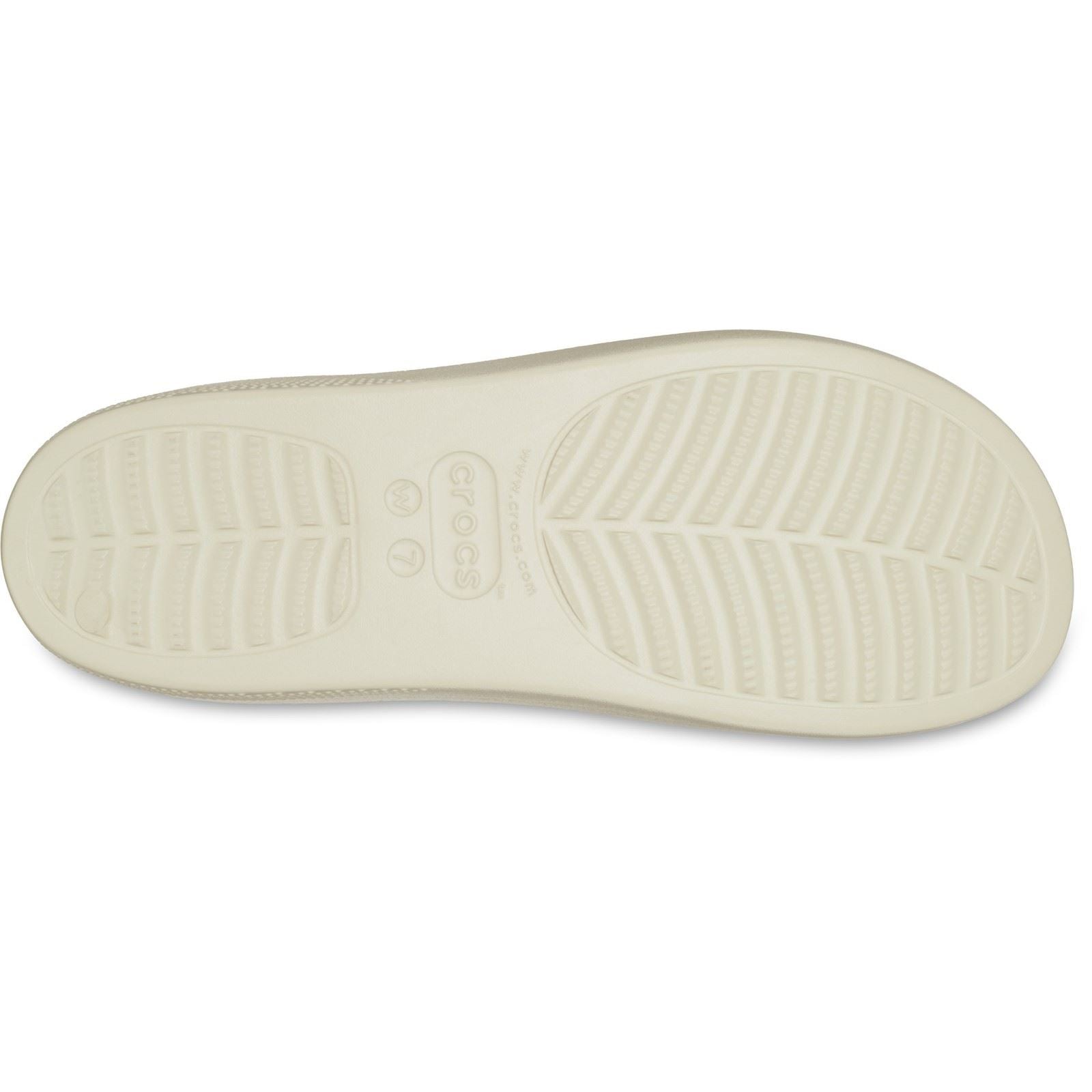 Crocs Women's Classic Platform Slide in Bone/Multi 4 to 8