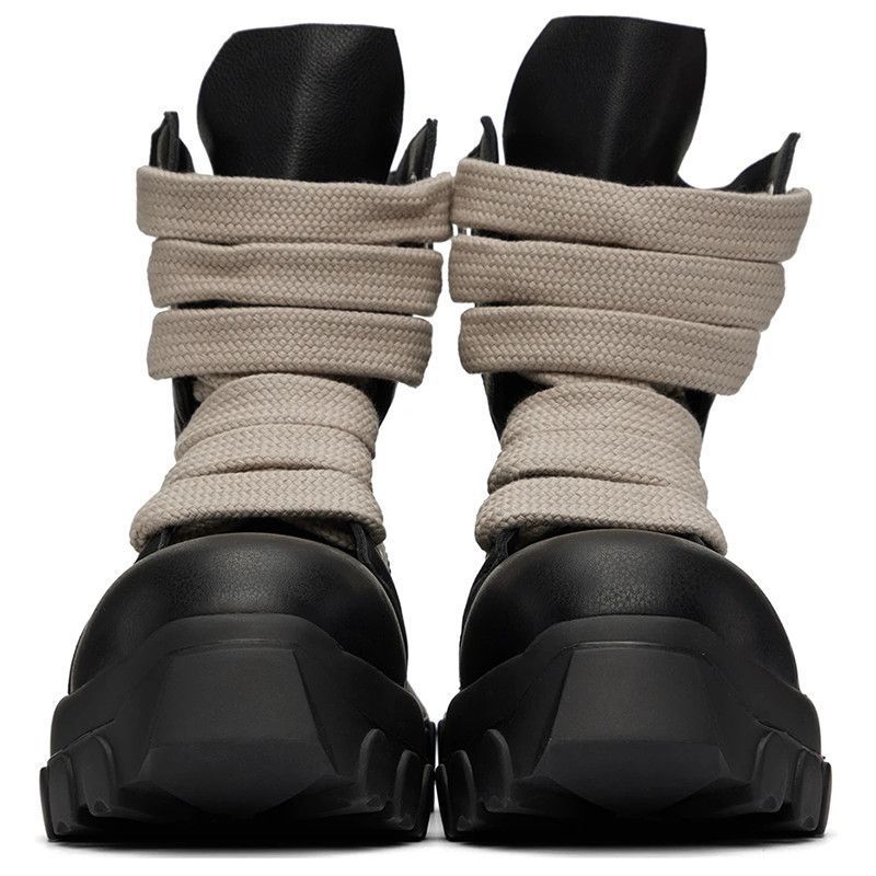 Individual Zipper Leather Boots