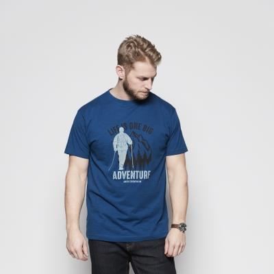 North564 Mens Big Size Short Sleeves Printed Crew Neck Tee in EU Size