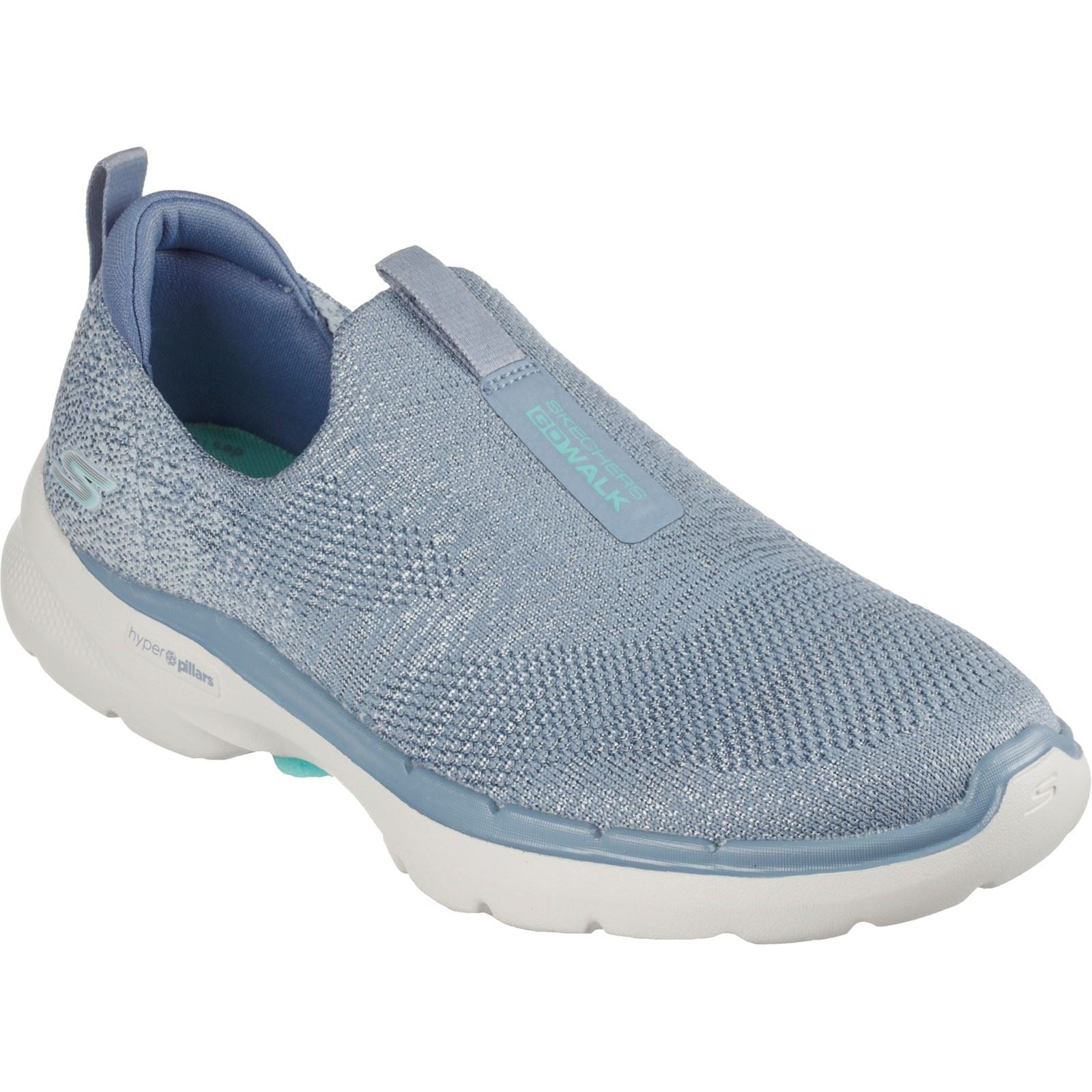 Skechers (GAR124502) Ladies Sports Go Walk 6 Glimmering Shoes in UK 3 to 8